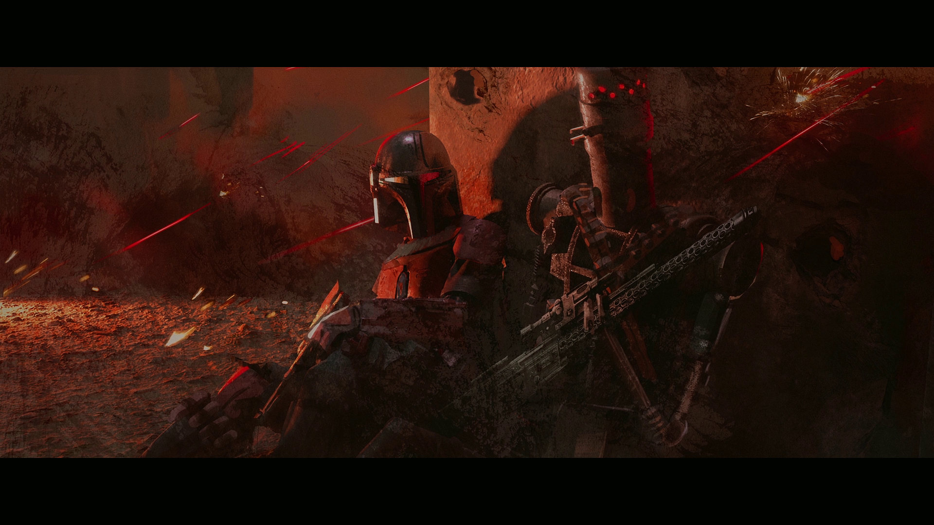 Star Wars, The Mandalorian, tv series, Star Wars Droids, frescoes, IG-11, HD Wallpaper