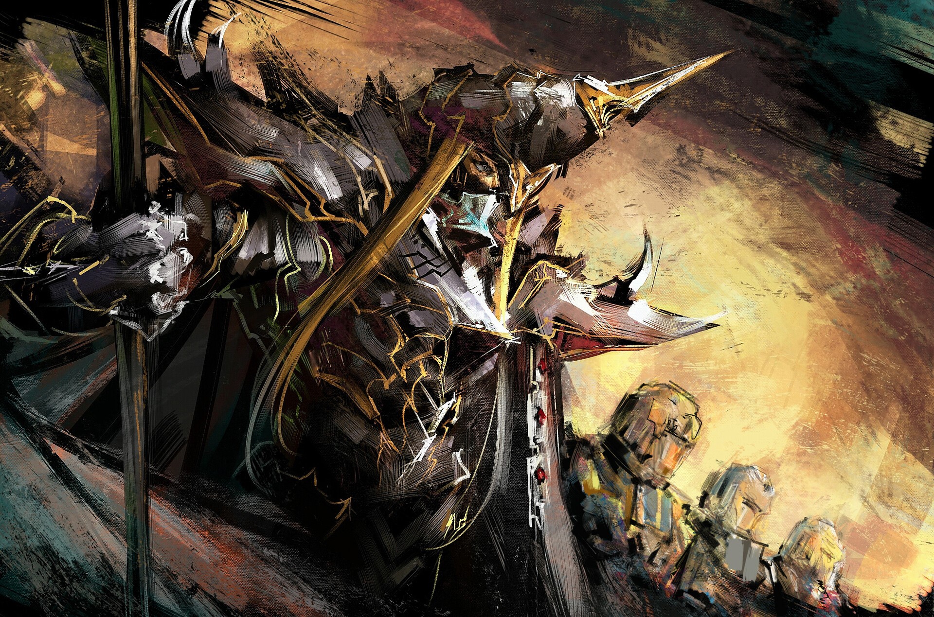 artwork, fantasy art, warrior, Armored, ArtStation, HD Wallpaper