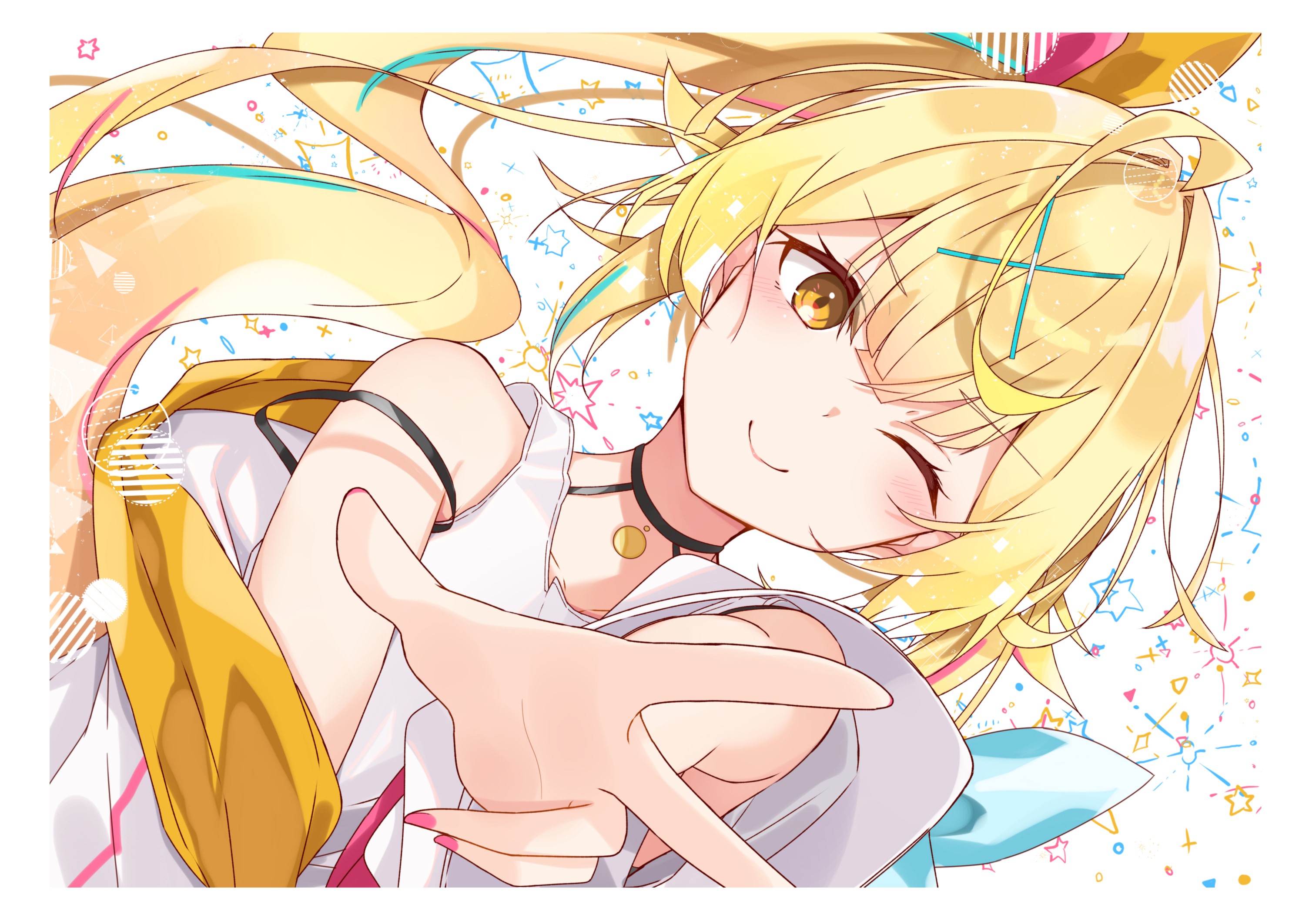 anime, anime girls, digital art, artwork, 2D, portrait, Nijisanji, Virtual Youtuber, Hoshikawa Sara, HD Wallpaper