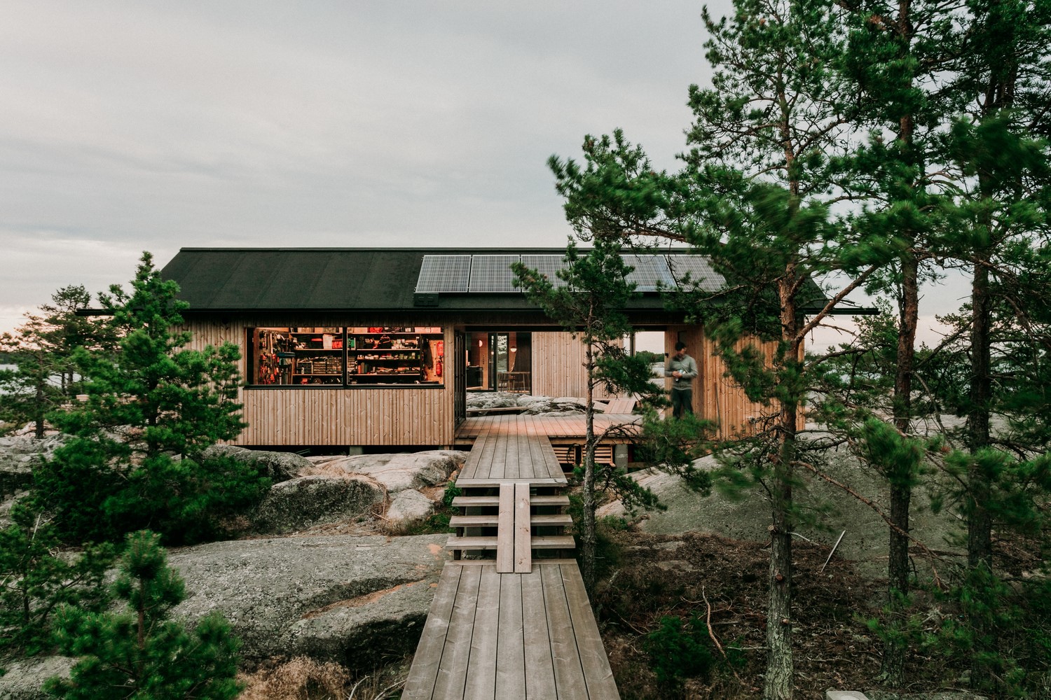 architecture, modern, cabin, house, HD Wallpaper