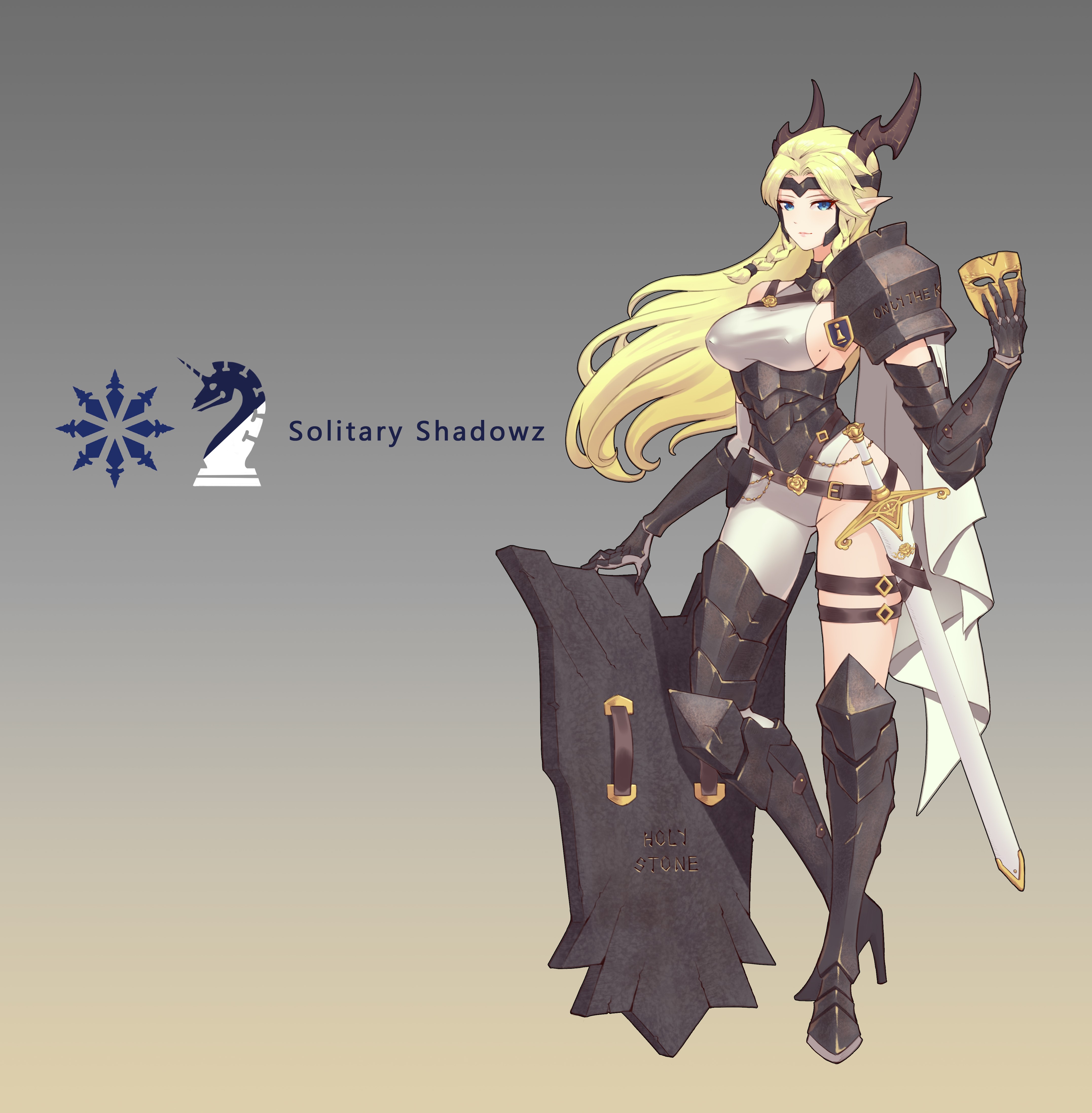 armor, Pixiv Fantasia, blonde, blond hair, HD Wallpaper