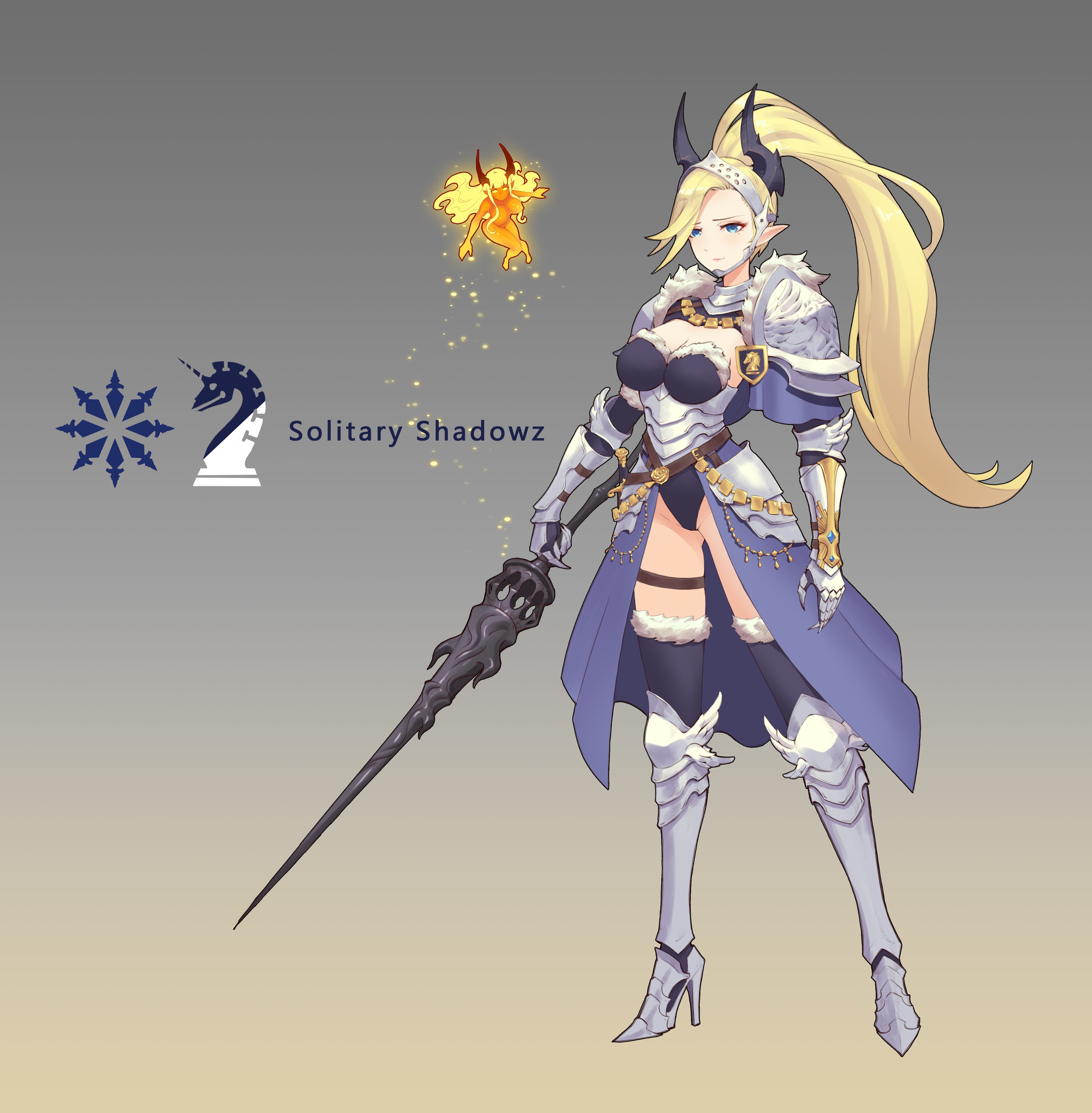 armor, Pixiv Fantasia, blonde, blond hair, HD Wallpaper
