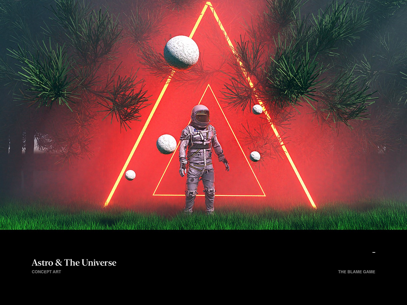 astronaut, spacesuit, abstract, lights, HD Wallpaper