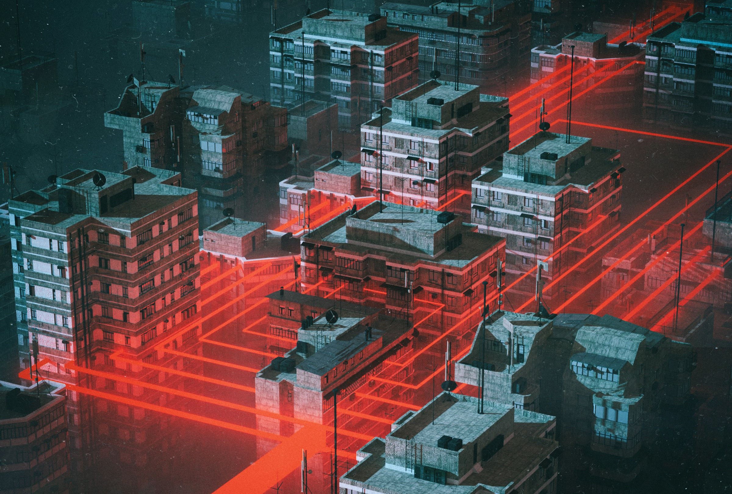artwork, city, cityscape, digital art, neon, render, science fiction, HD Wallpaper