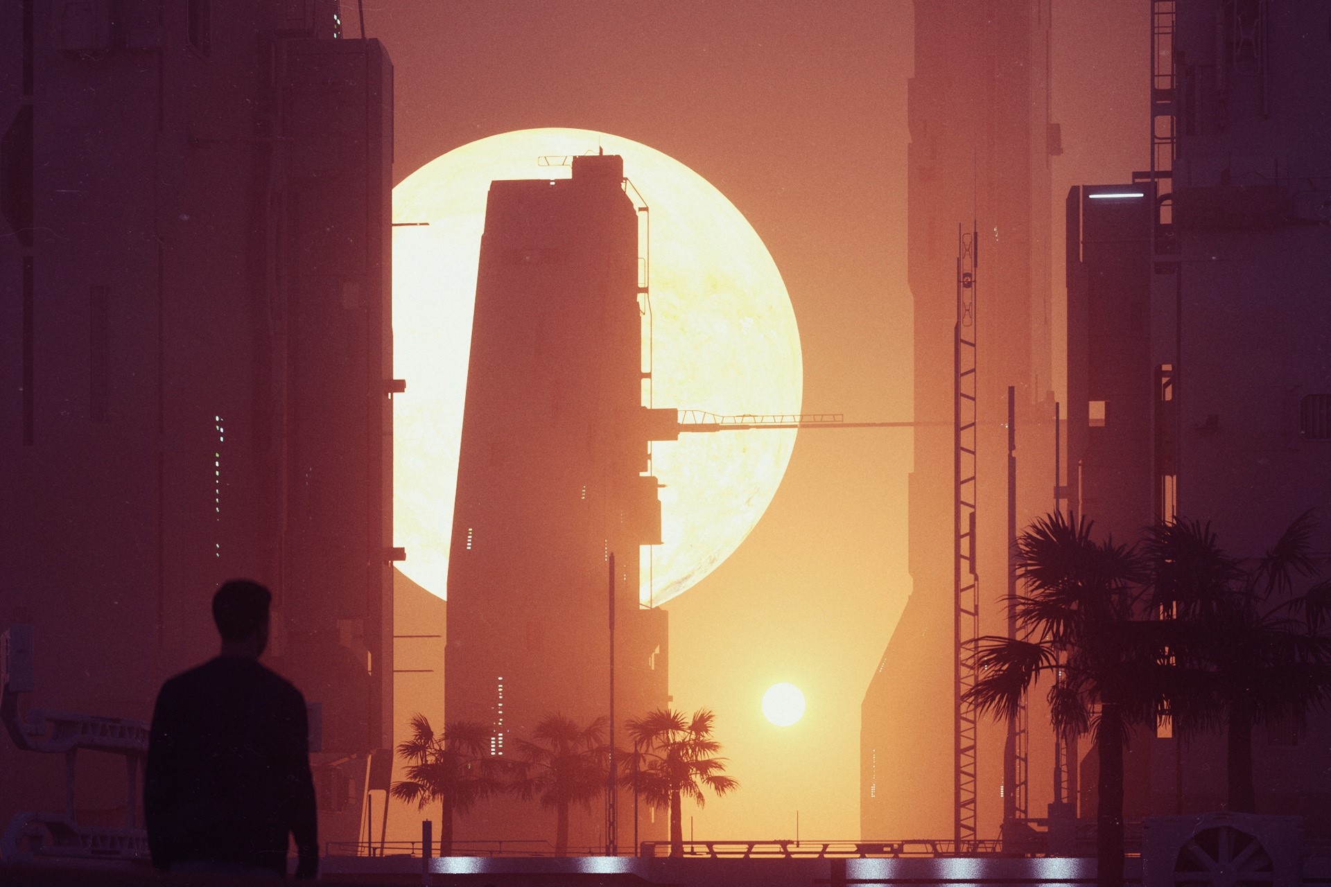 science fiction, futuristic, artwork, digital art, HD Wallpaper