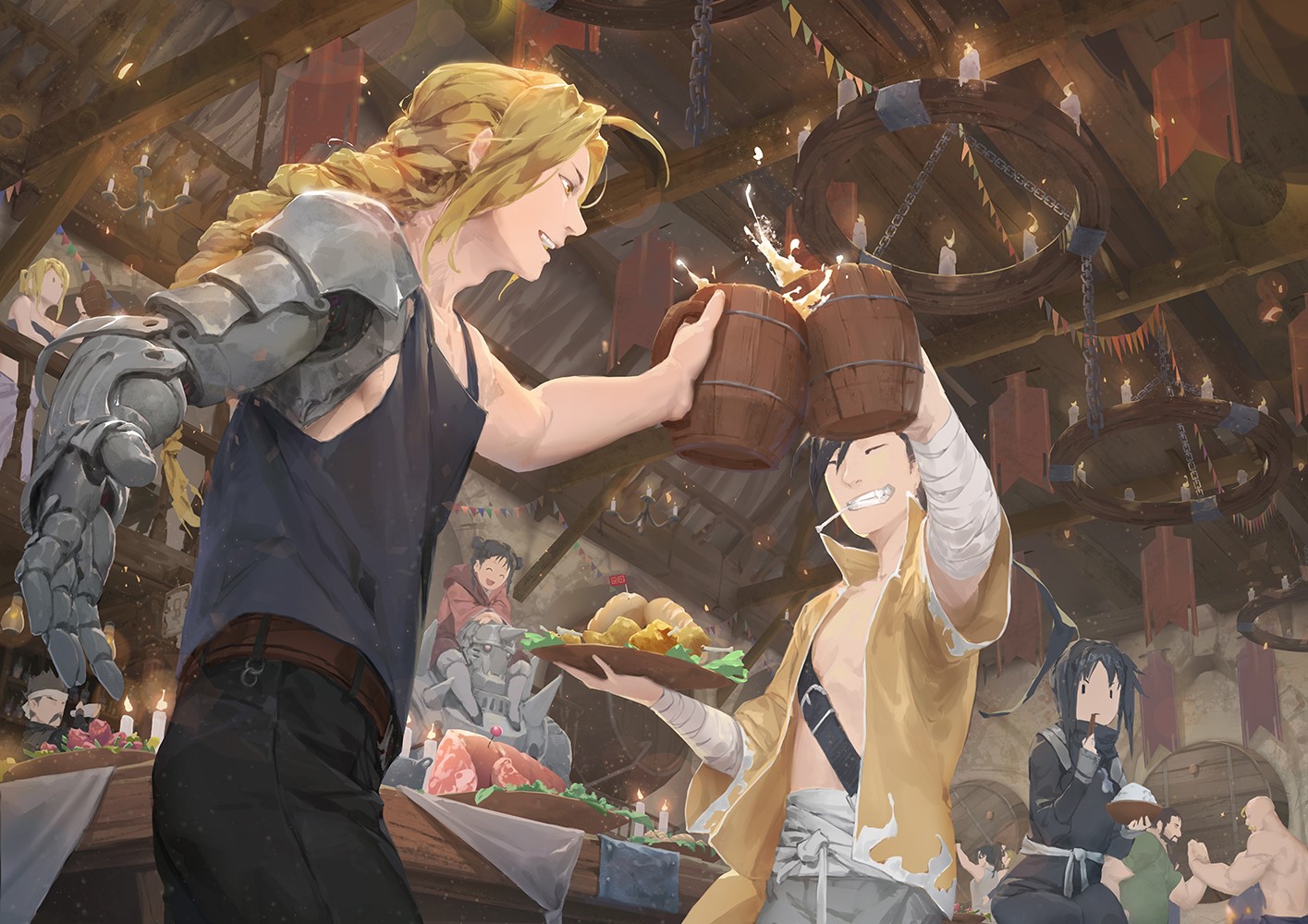 Full Metal Alchemist Brotherhood, Full Metal Alchemist, Elric Edward, Elric Alphonse, Baba baraba, HD Wallpaper