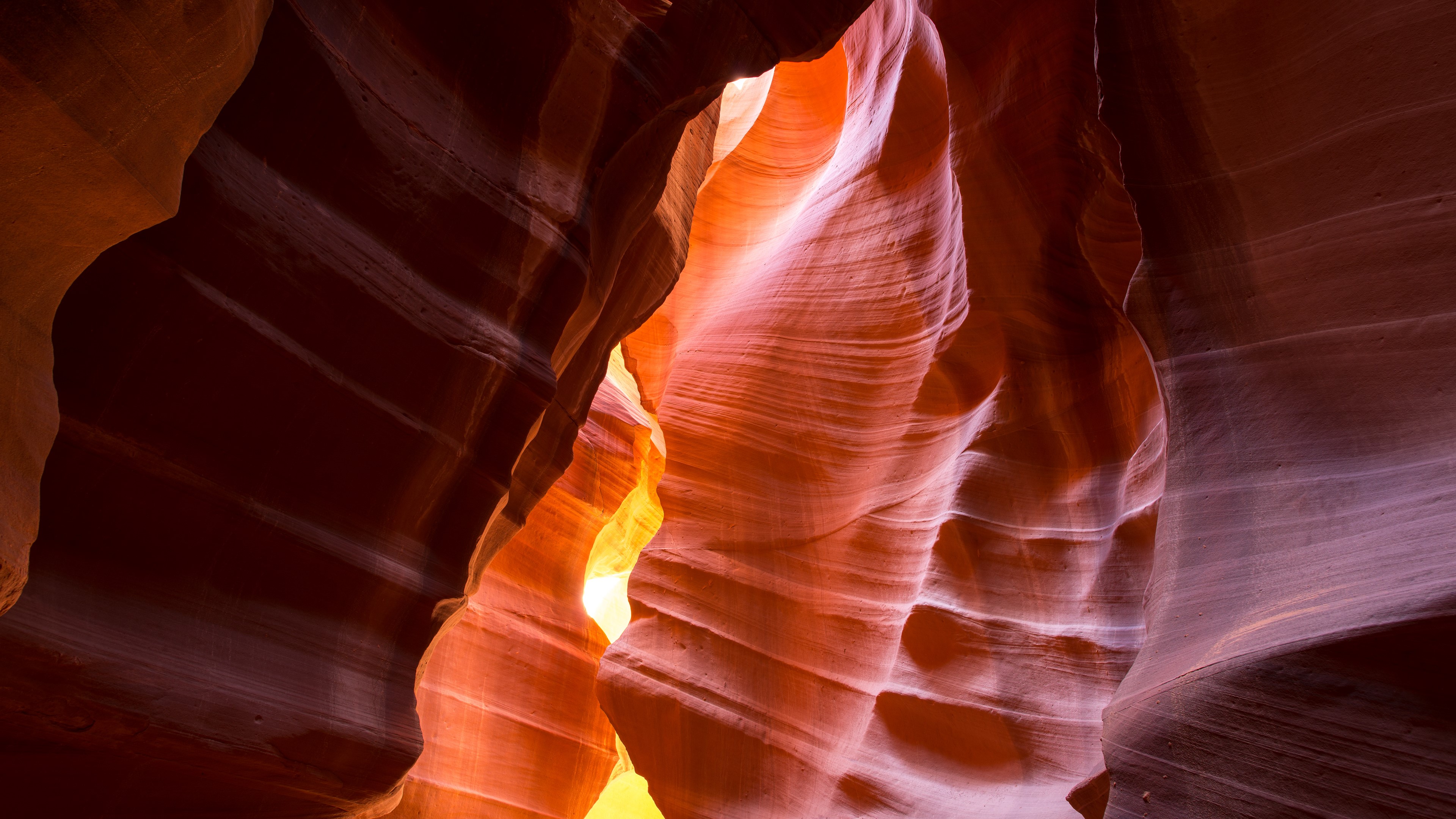 rocks, nature, lights, USA, cave, canyon, HD Wallpaper
