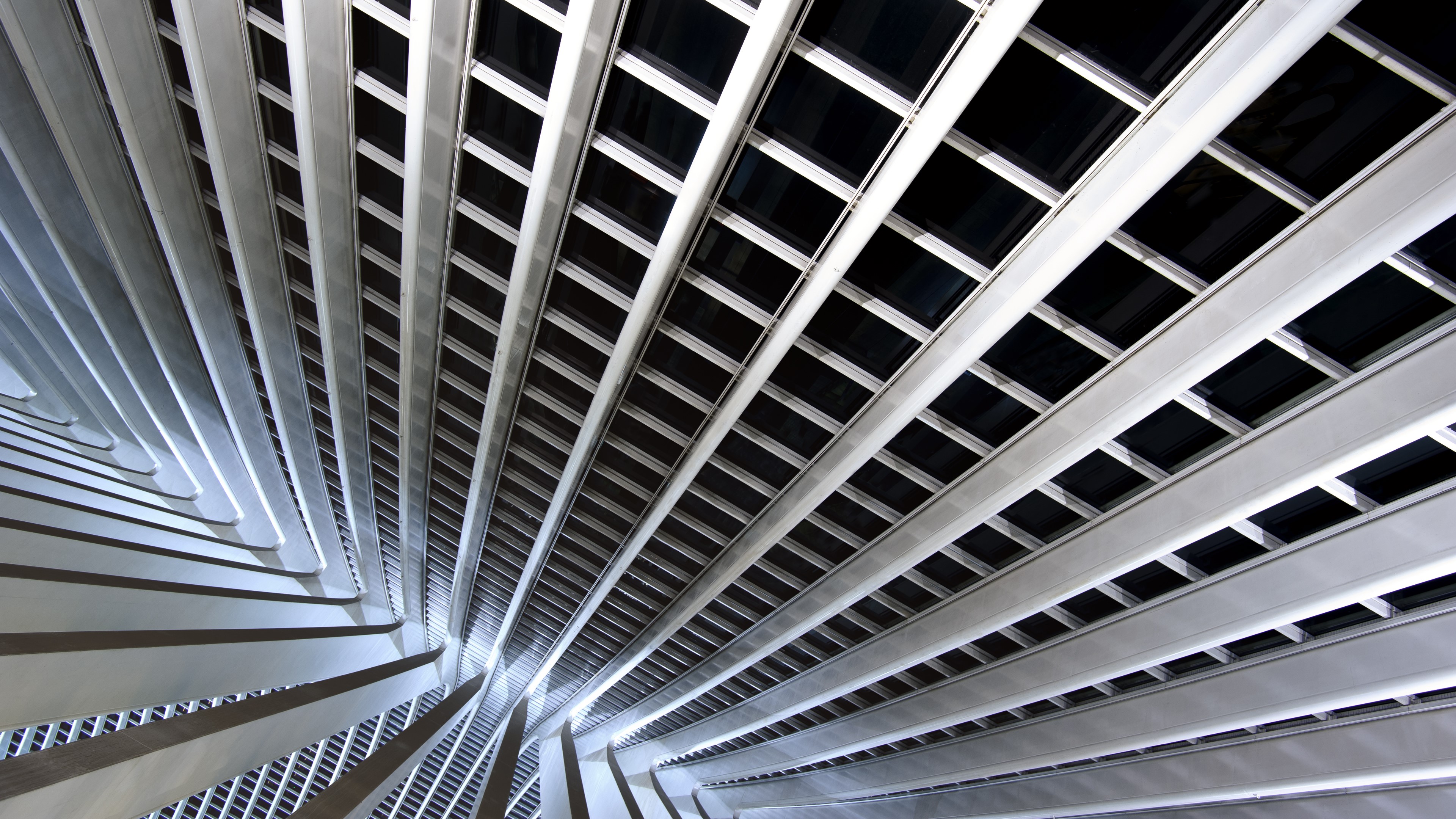 sky, architecture, building, ceiling, pattern, HD Wallpaper