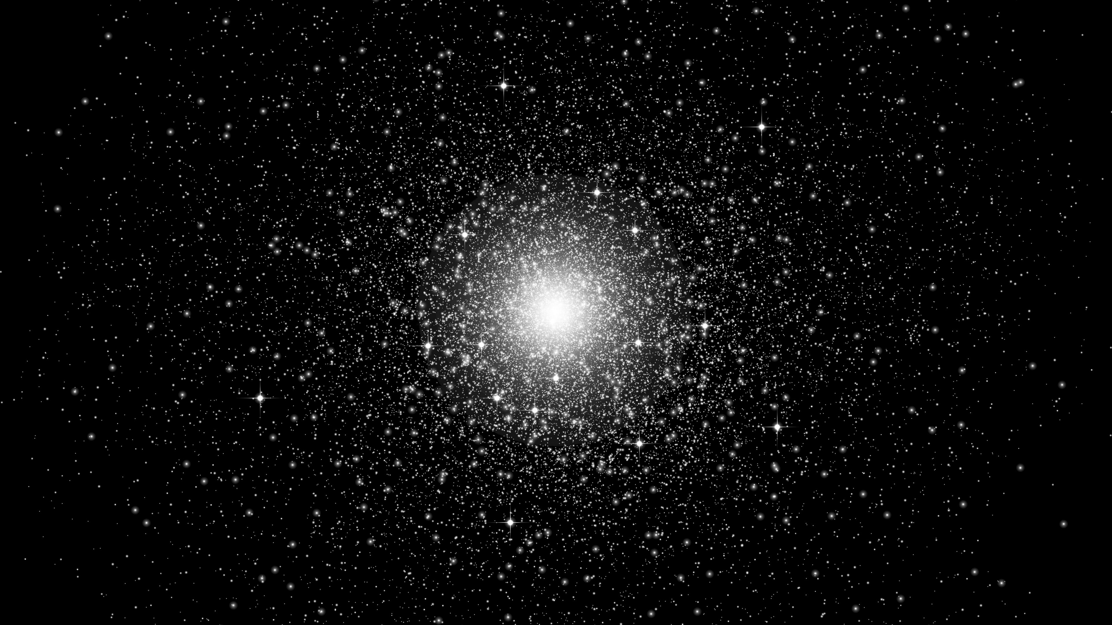 stars, cluster, constellations, globular group, 4k, HD Wallpaper