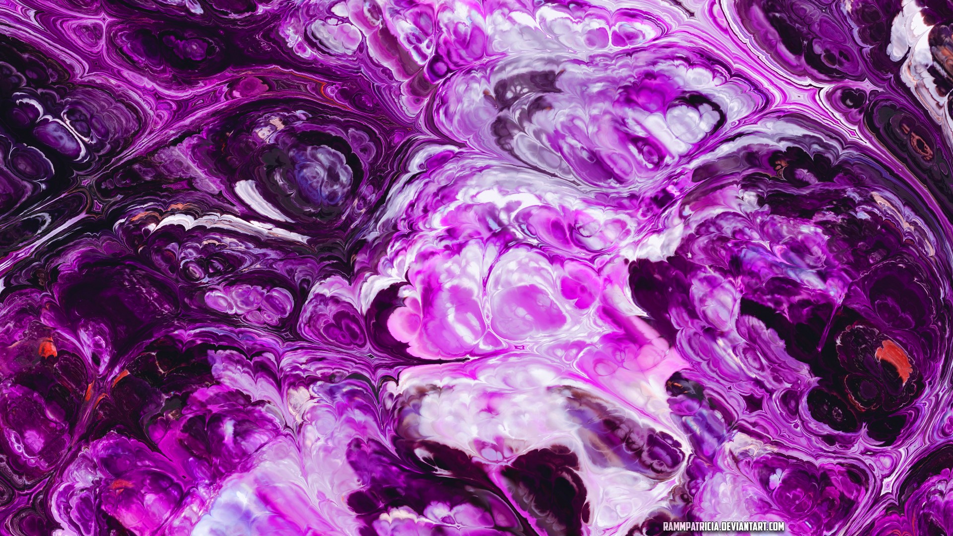 abstract, RammPatricia, digital art, digital, gems, watermarked, HD Wallpaper