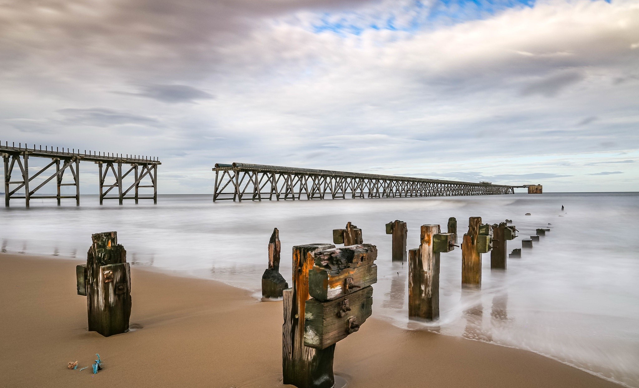 England, beach, sky, sea, outdoors, HD Wallpaper