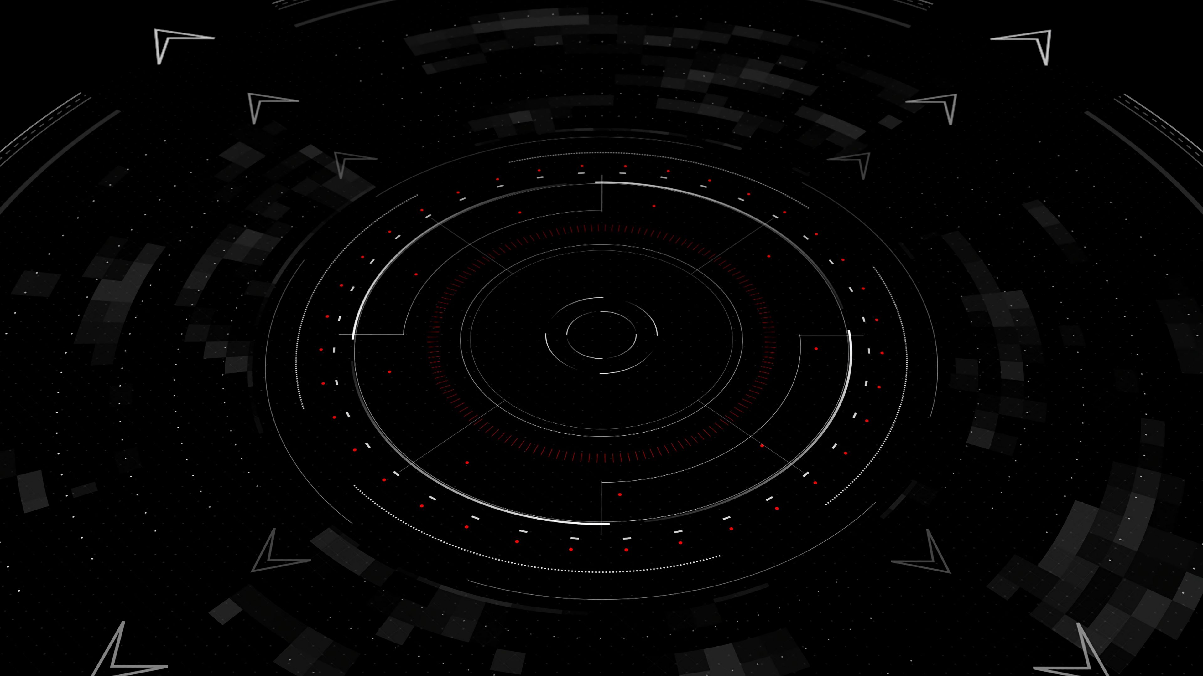 circle, stripes, black, 4k, HD Wallpaper