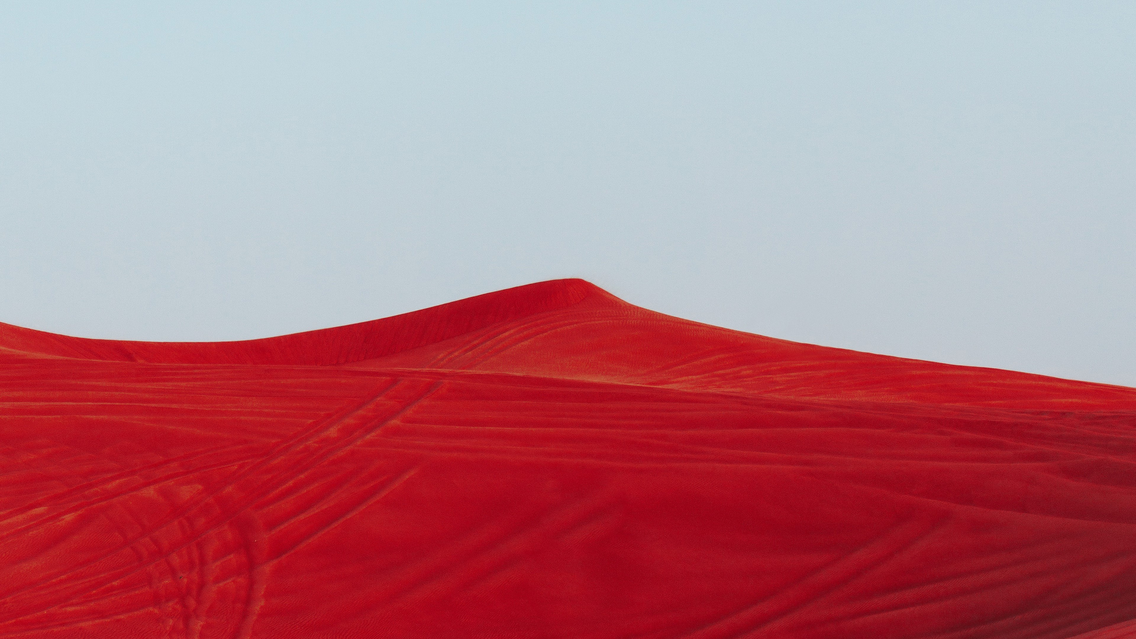red, white, nature, landscape, HD Wallpaper