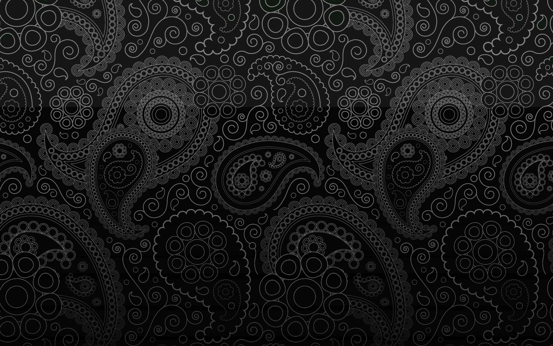 Paisley, monochrome, digital art, texture, pattern, HD Wallpaper