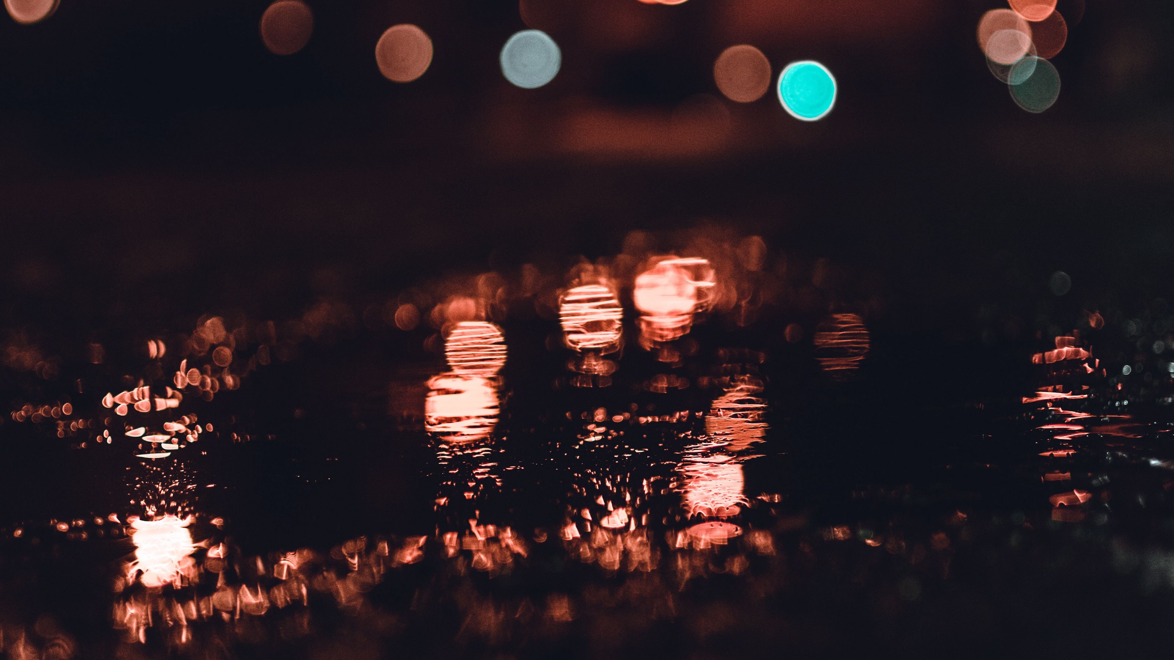 glare, bokeh, macro, light, circles, 4k, HD Wallpaper