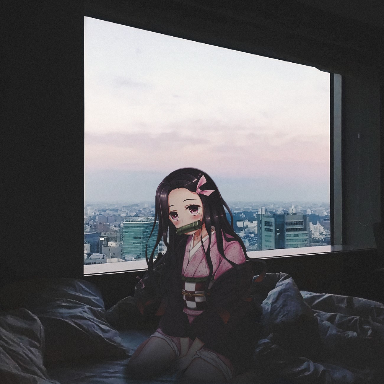 Kimetsu no Yaiba, anime, 2D, anime girls, Kamado Nezuko, HD Wallpaper