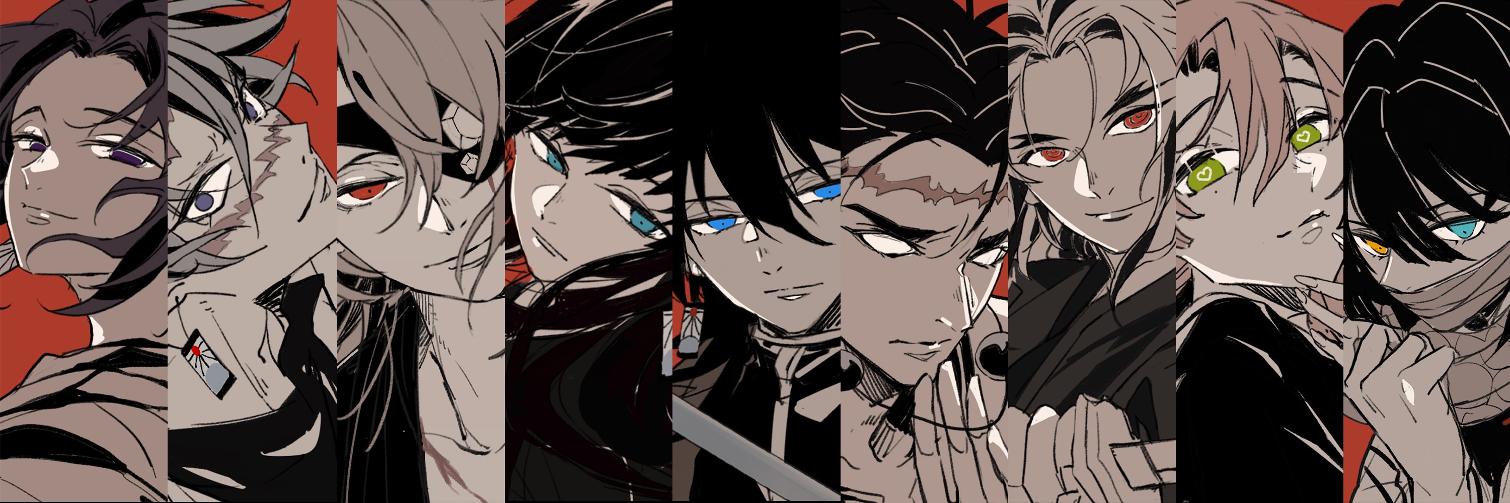 anime, anime girls, digital art, artwork, 2D, Kimetsu no Yaiba, HD Wallpaper