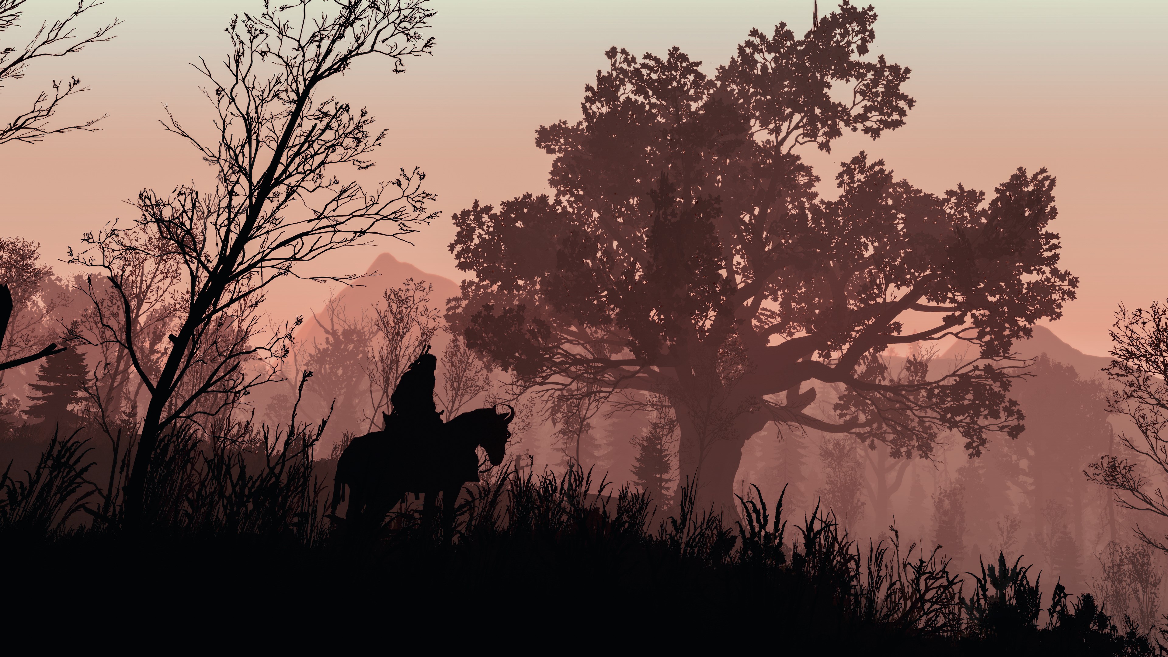 The Witcher 3: Wild Hunt, PC gaming, Geralt of Rivia, Roach, screen shot, video games, HD Wallpaper
