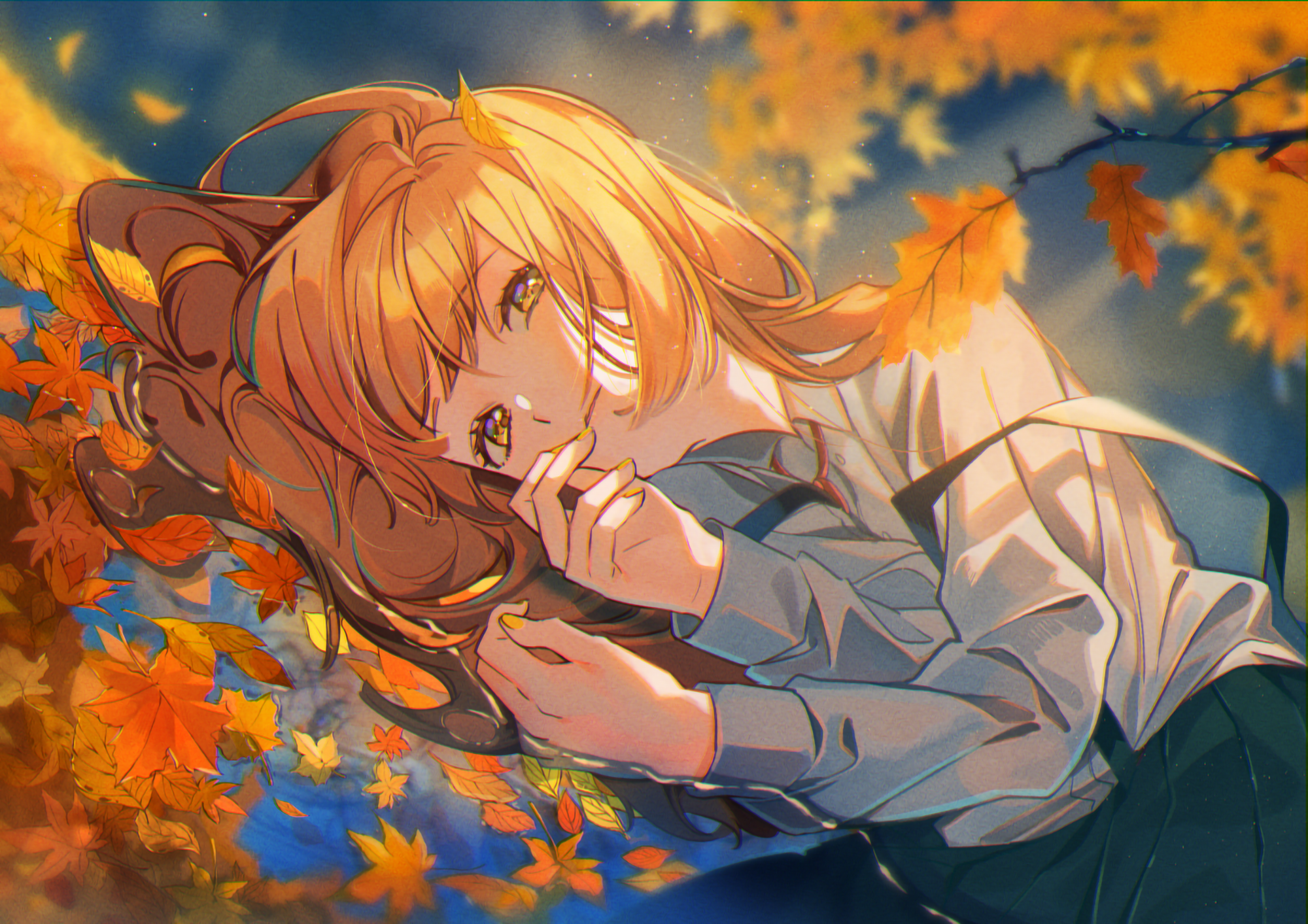 anime, anime girls, sheet, long hair, HD Wallpaper