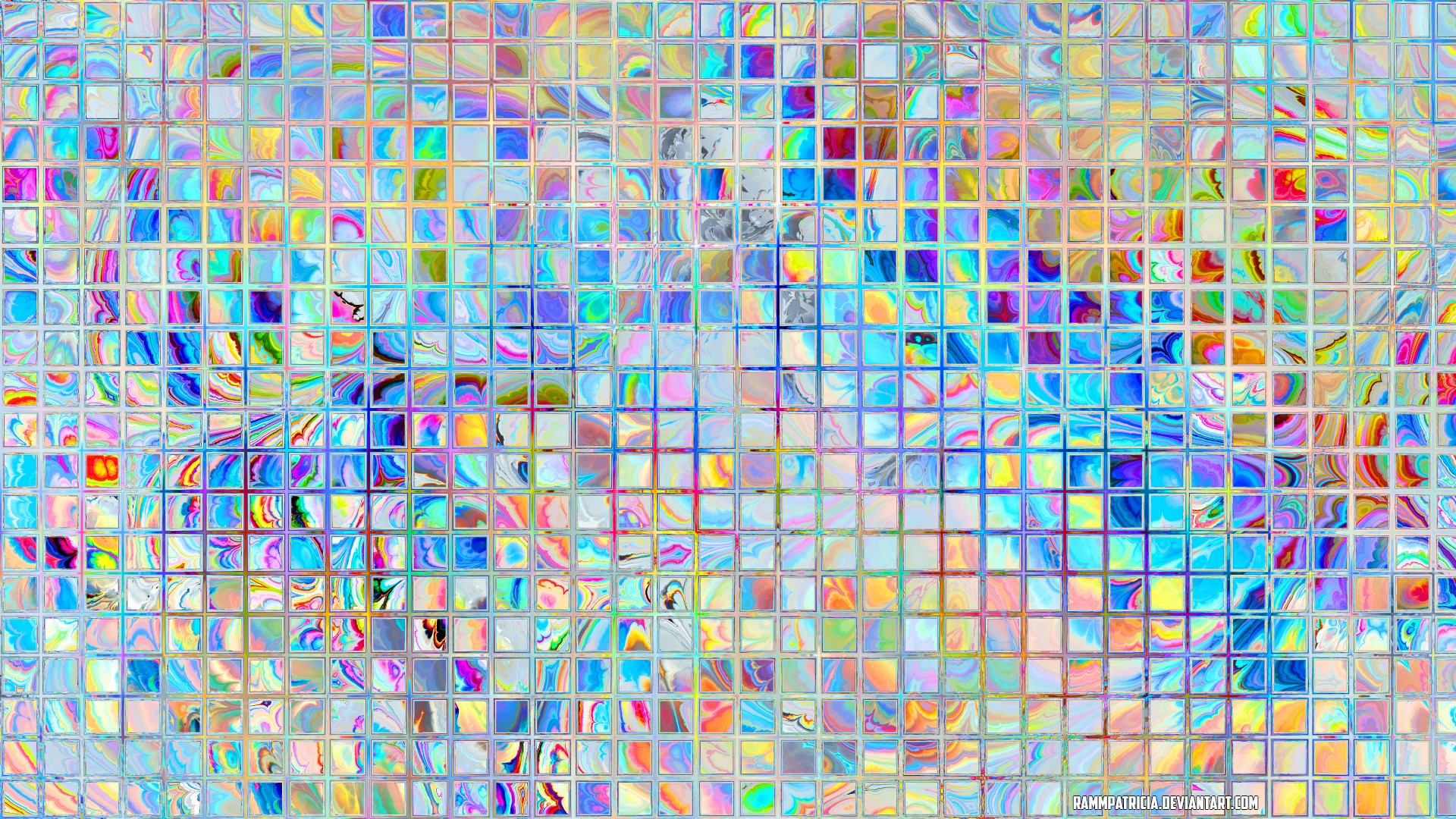 RammPatricia, digital, digital art, abstract, colorful, watermarked, HD Wallpaper