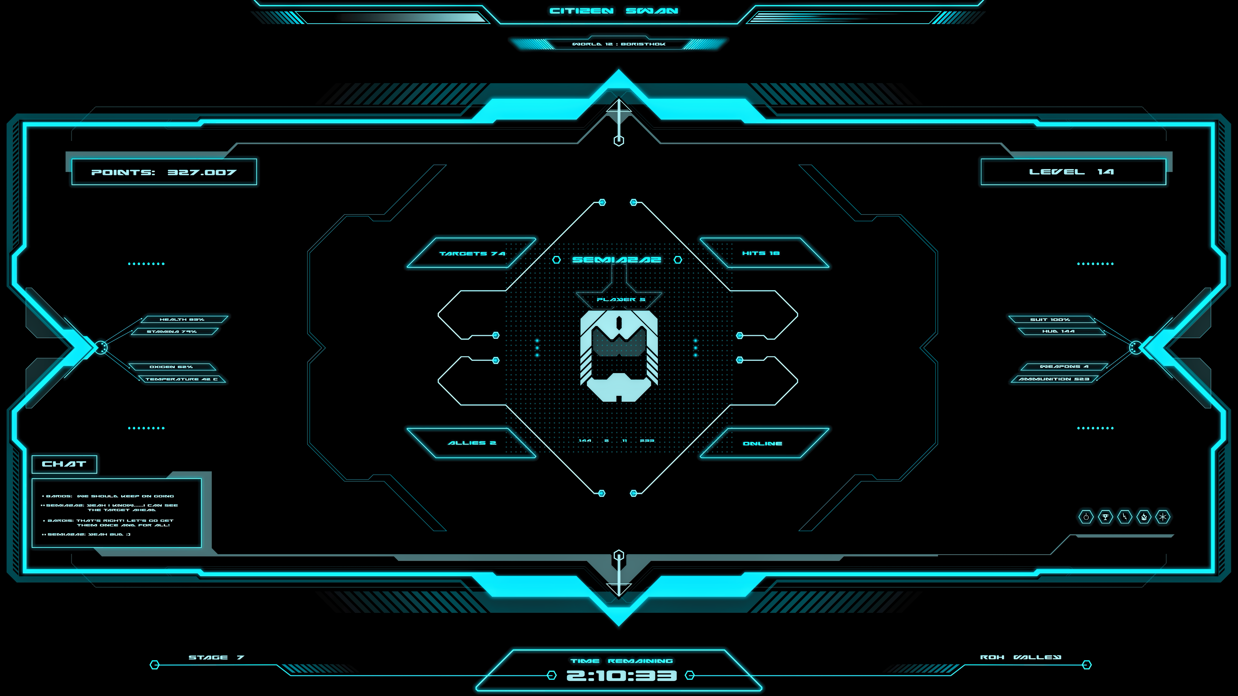 video games, science fiction, metalanguage, cyan, HD Wallpaper