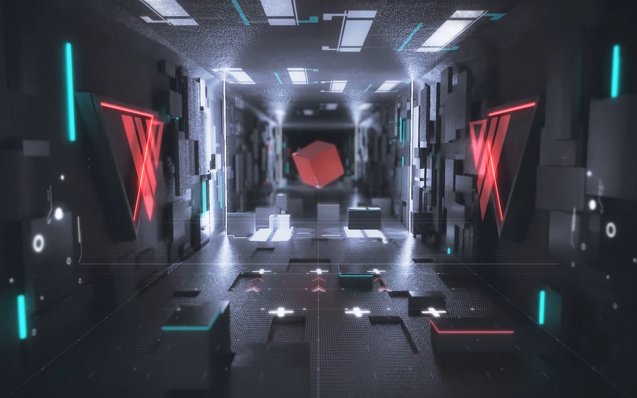 cube, 3D, shapes, abstract, 3D Abstract, HD Wallpaper