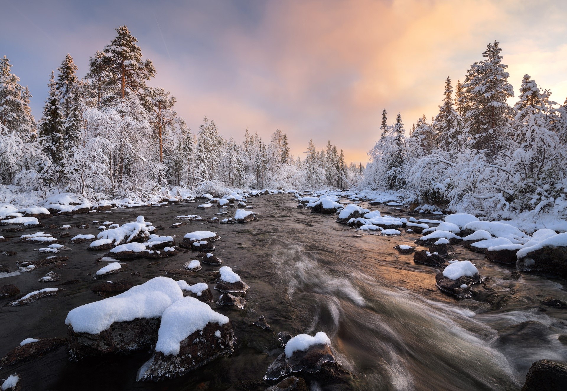 river, water, nature, winter, snow, outdoors, Russia, HD Wallpaper