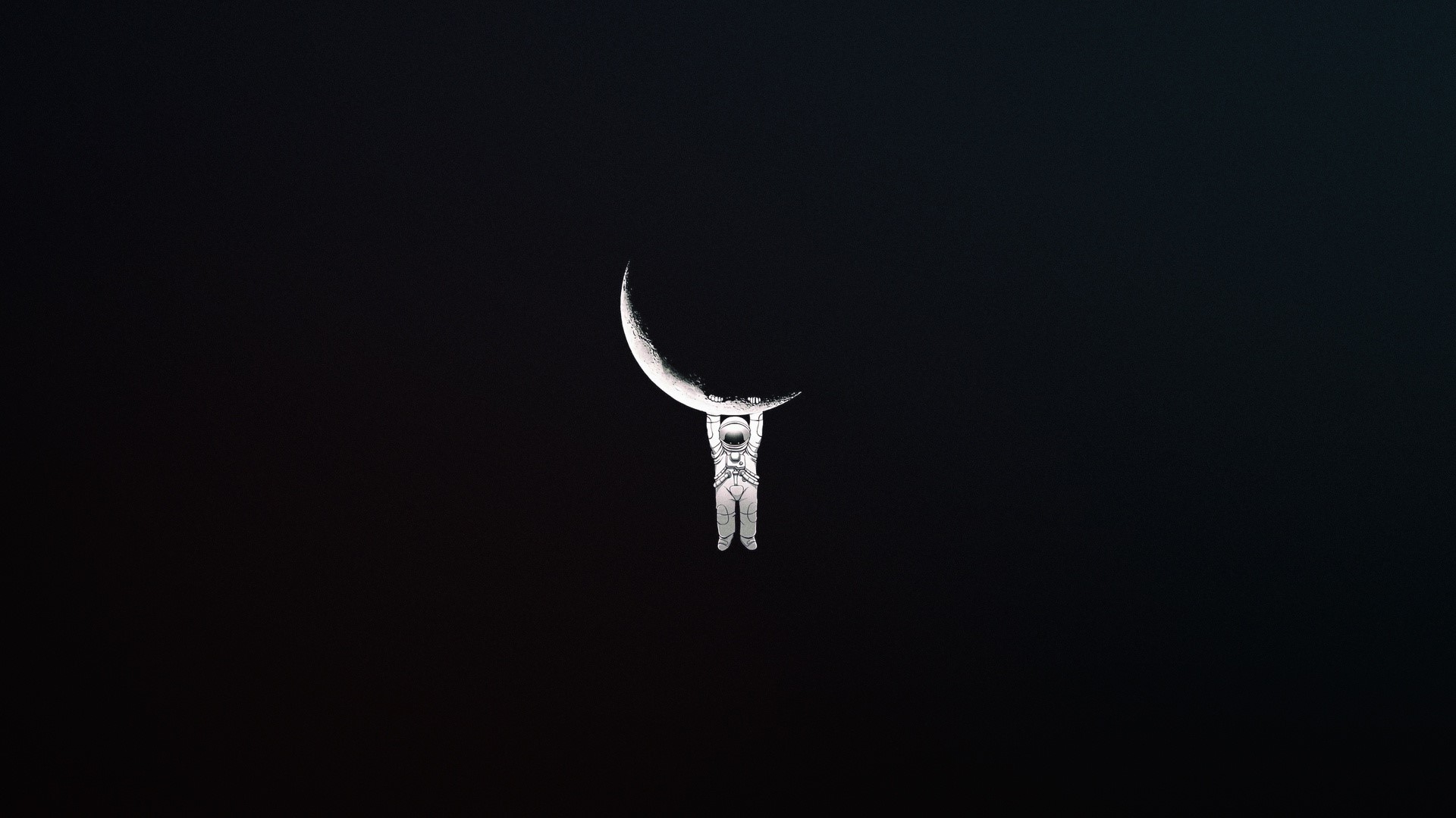 artwork, minimalism, space art, HD Wallpaper