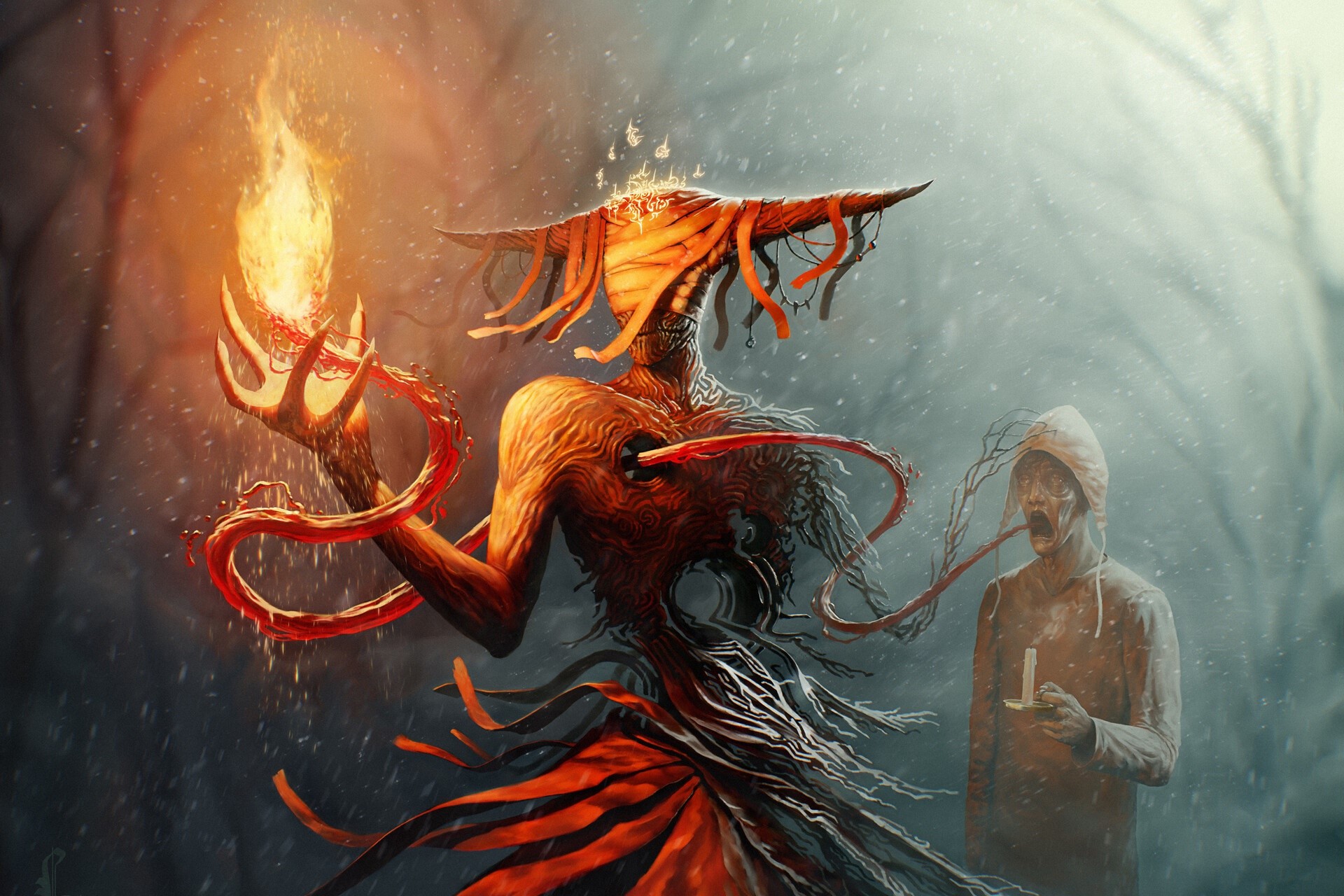 creature, artwork, fantasy art, HD Wallpaper