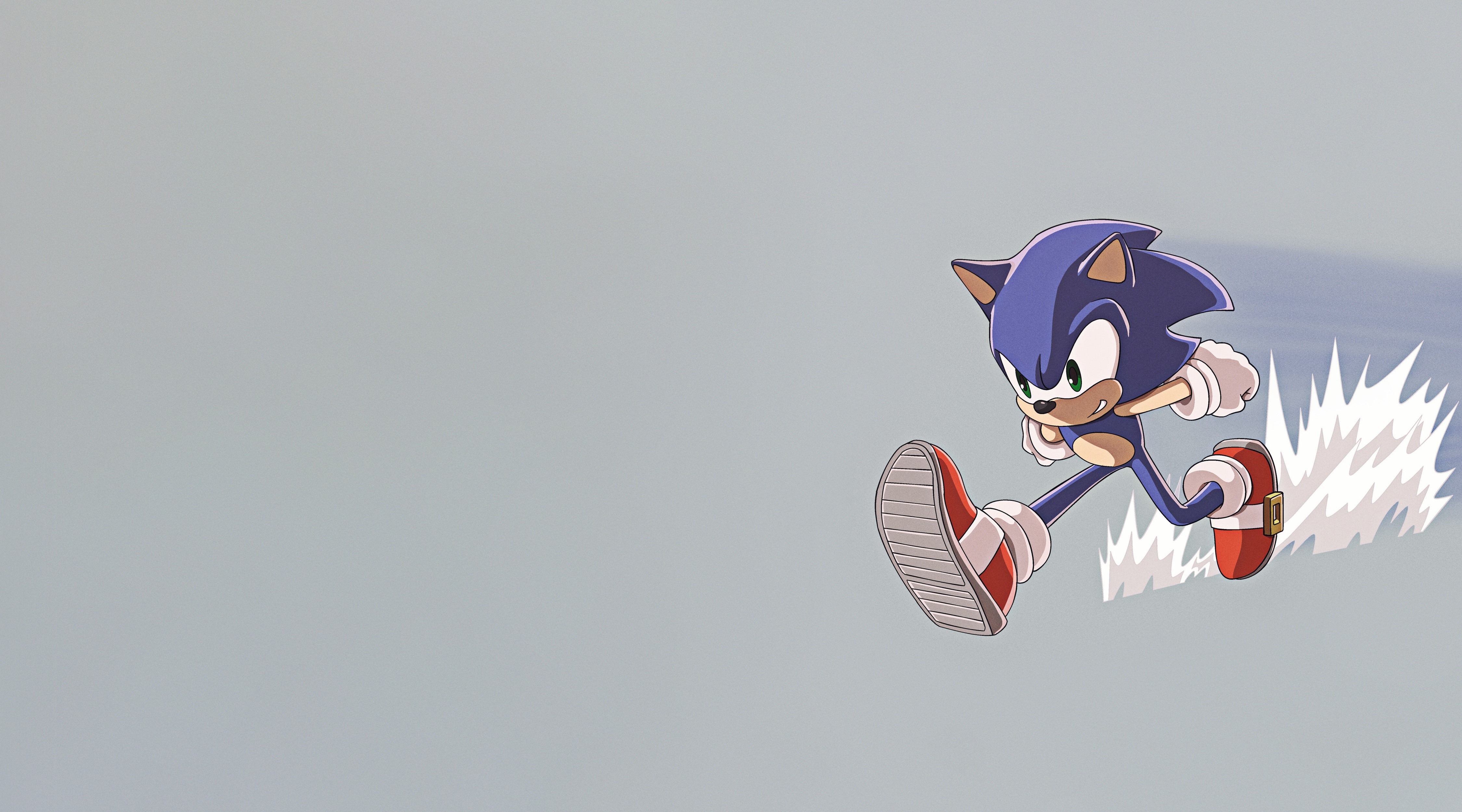 minimalism, video games, Sonic the Hedgehog, simple background, HD Wallpaper