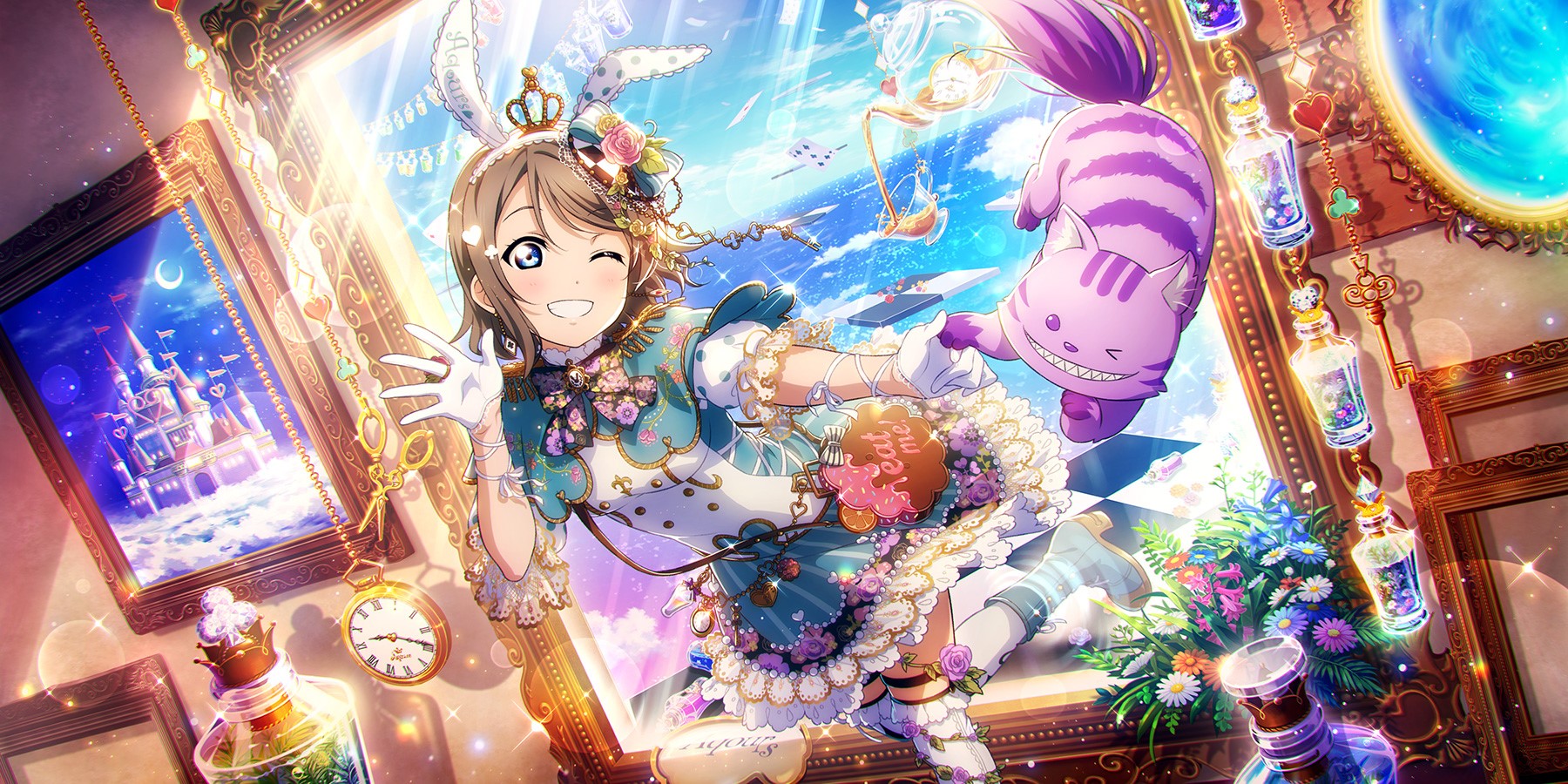 Love Live Series, Love Live!, anime girls, Love Live! Sunshine, Watanabe You, HD Wallpaper