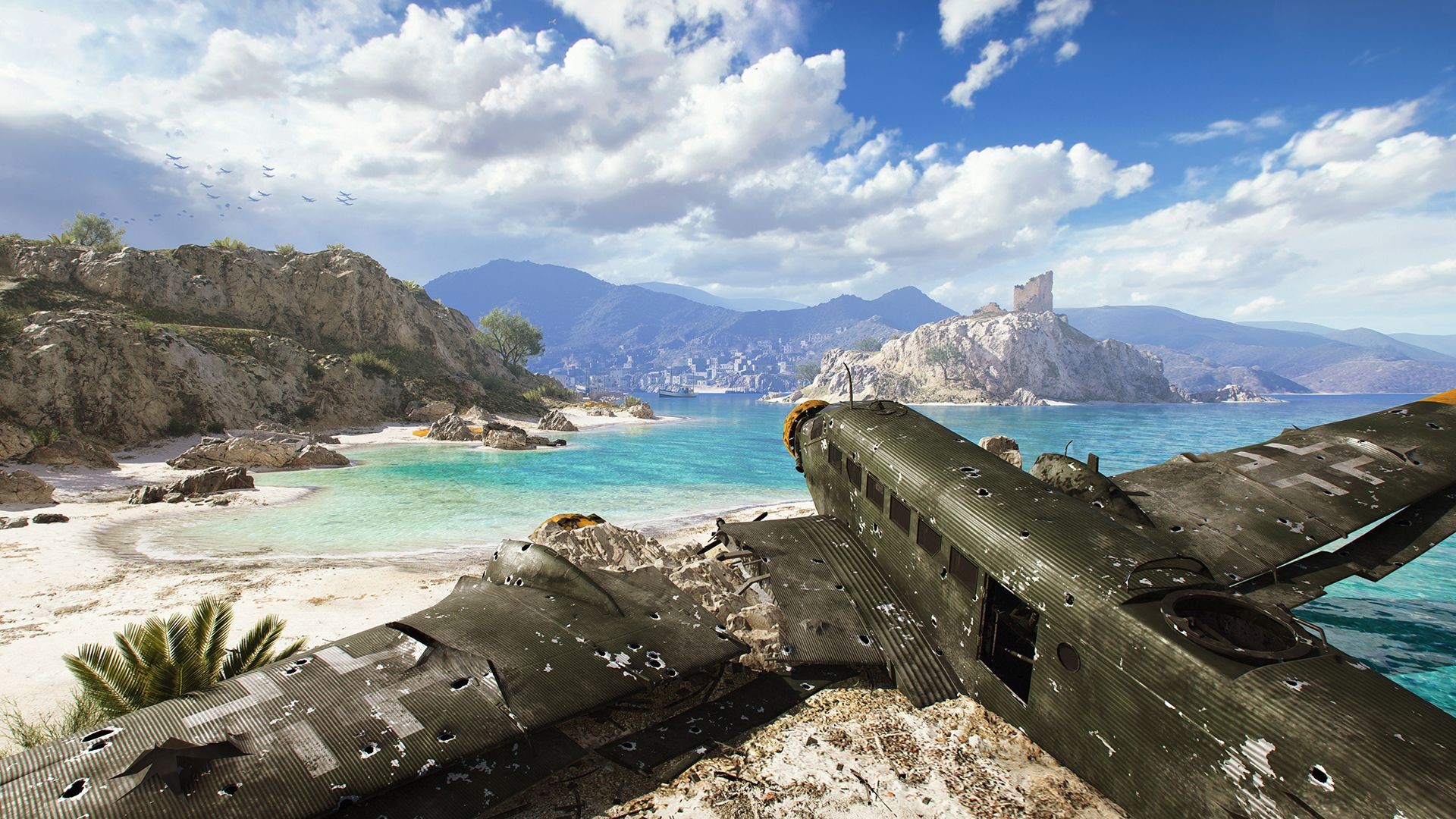 Battlefield, game art, PC gaming, aircraft, wreck, video games, HD Wallpaper