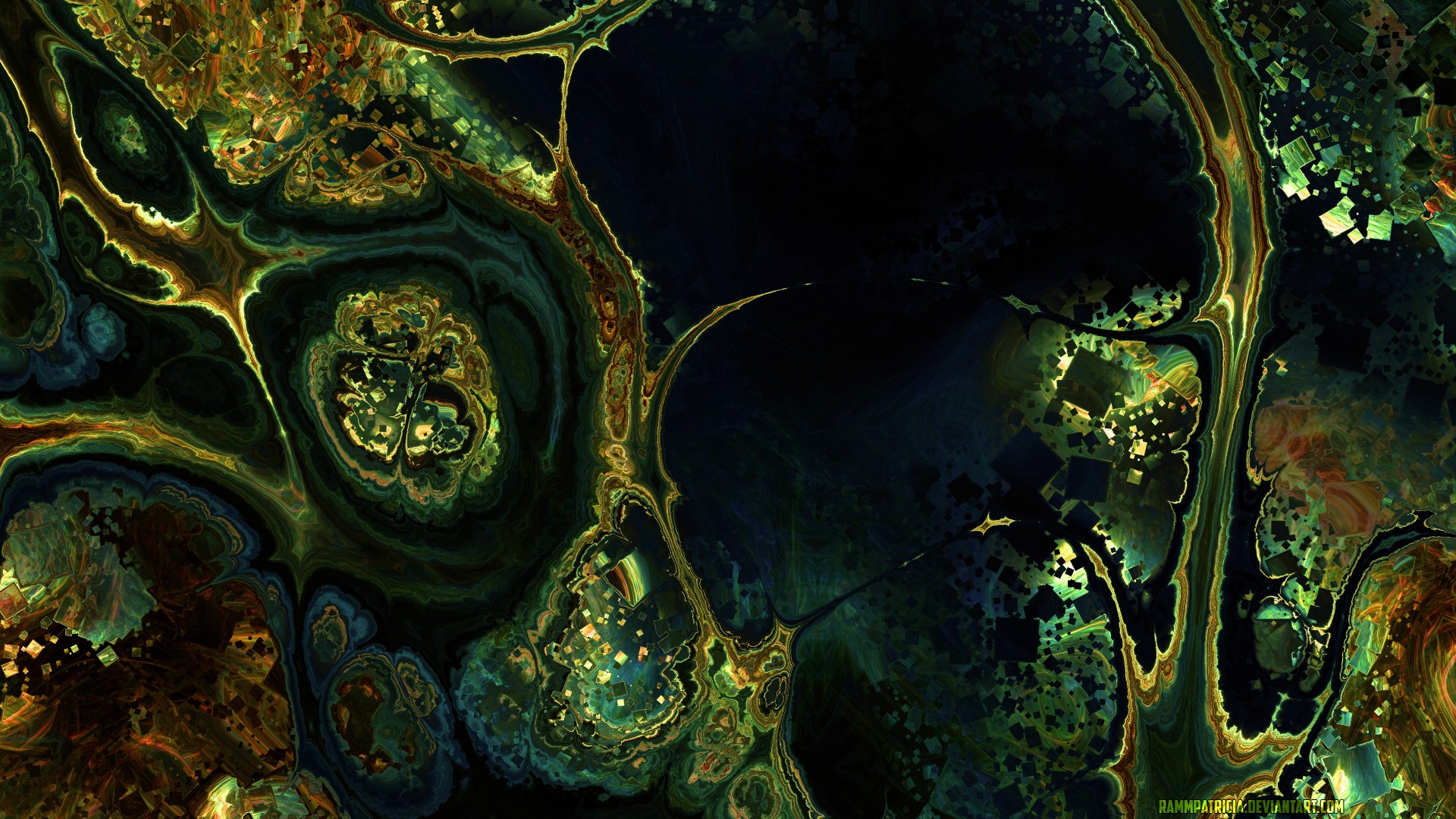 abstract, RammPatricia, digital art, square, cube, HD Wallpaper