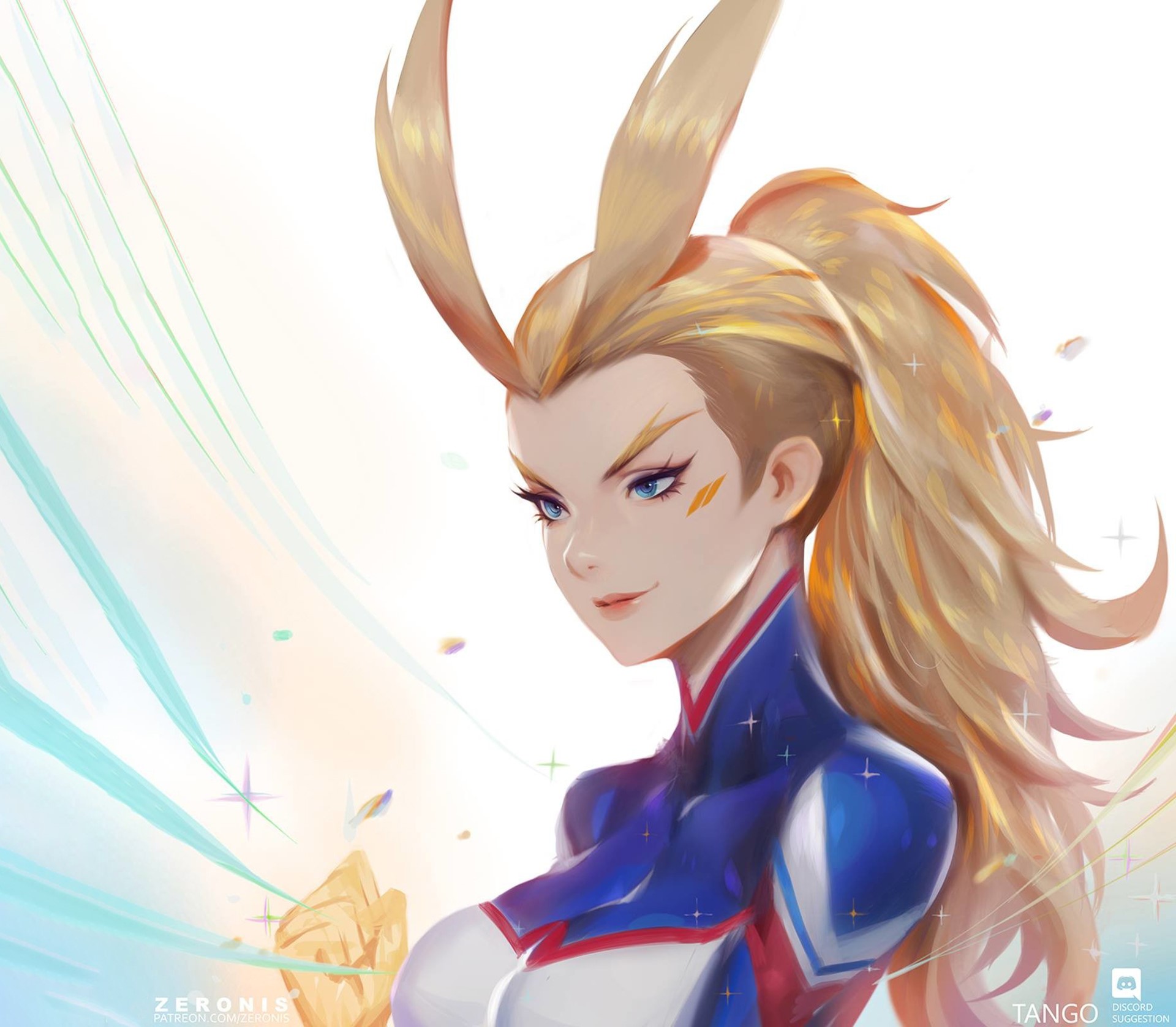 anime, Boku no Hero Academia, all might, female version, HD Wallpaper