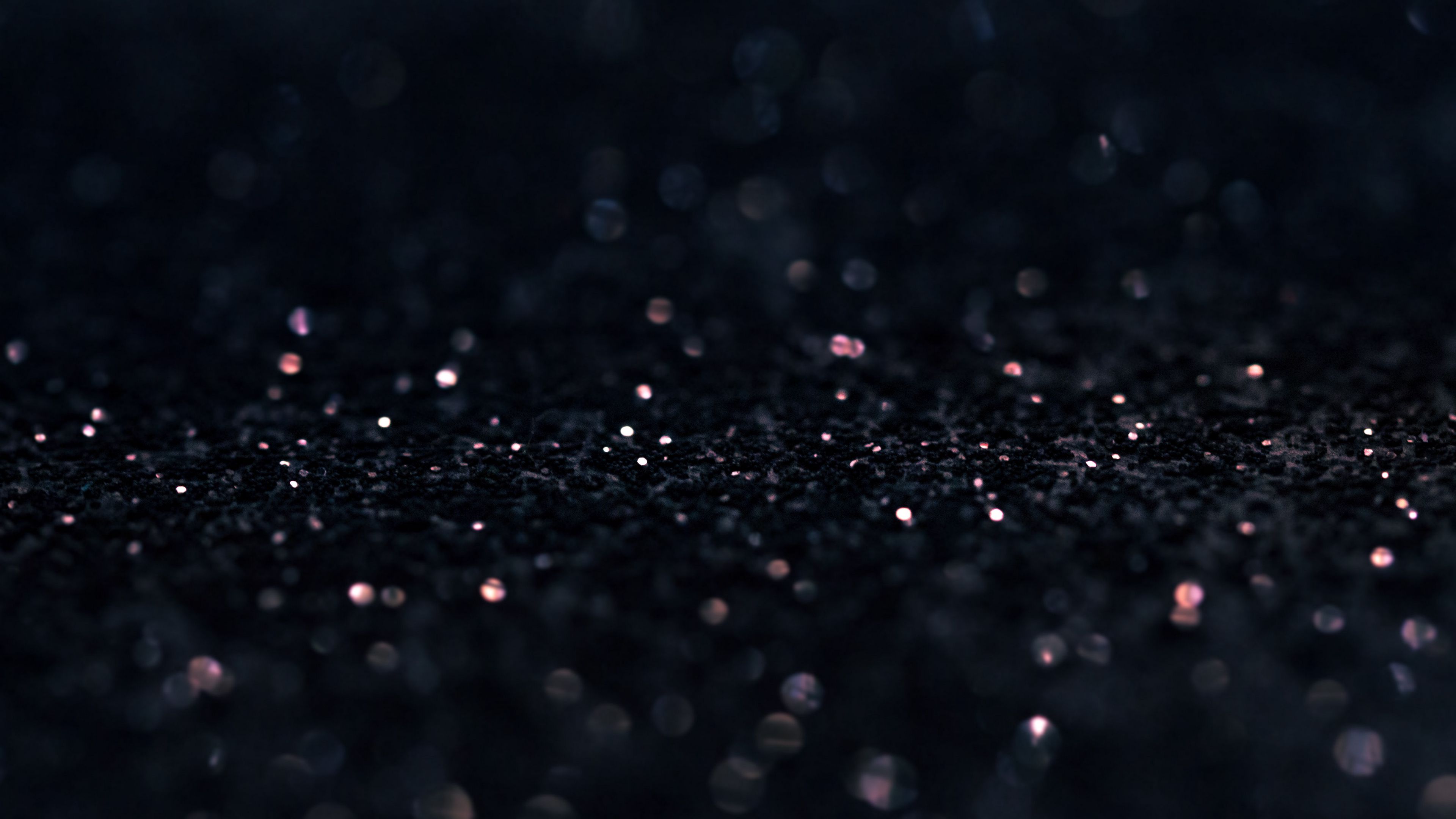glare, bokeh, shine, black, 4k, HD Wallpaper
