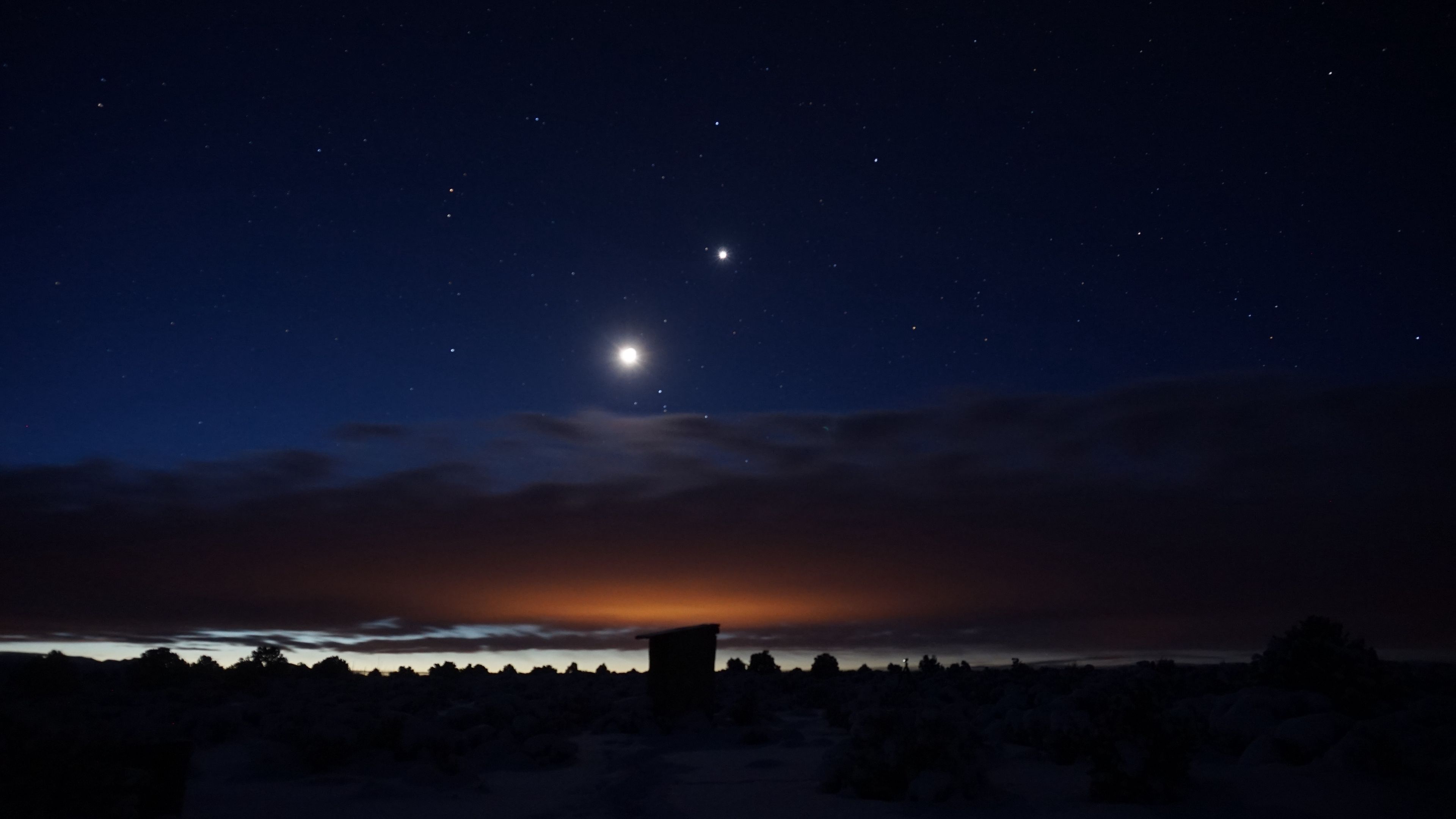 starry sky, night, clouds, shine, 4k, HD Wallpaper