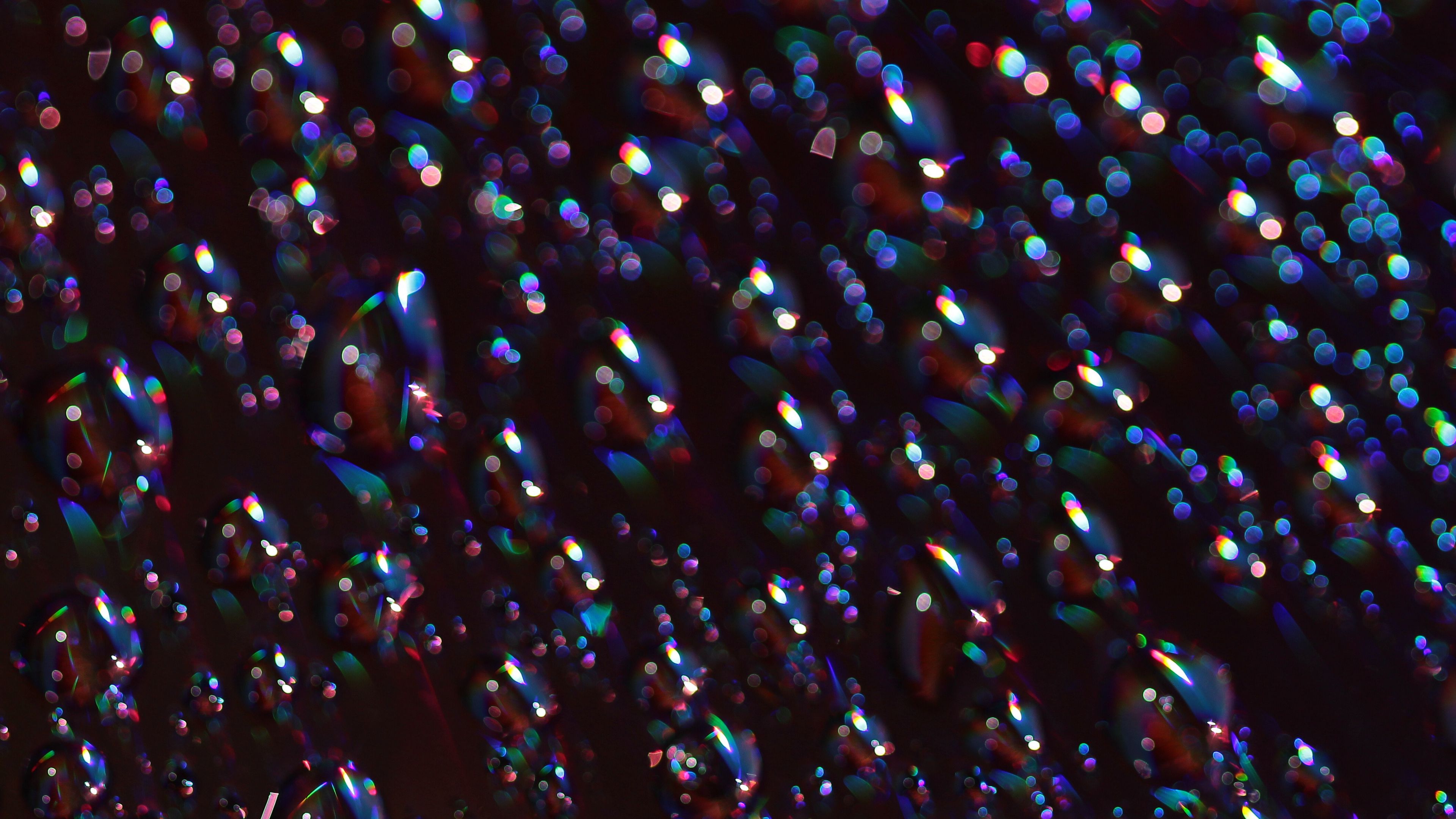 glare, bokeh, shine, circles, points, 4k, HD Wallpaper