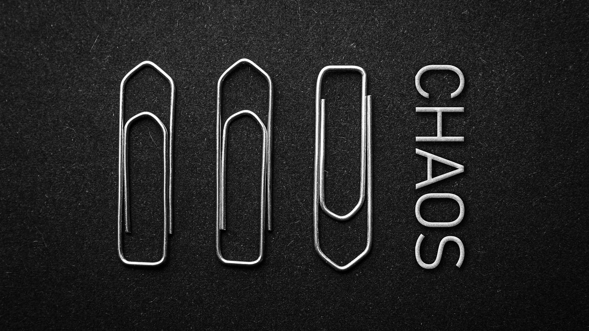 macro, Chaos, Paperclip, metal, HD Wallpaper
