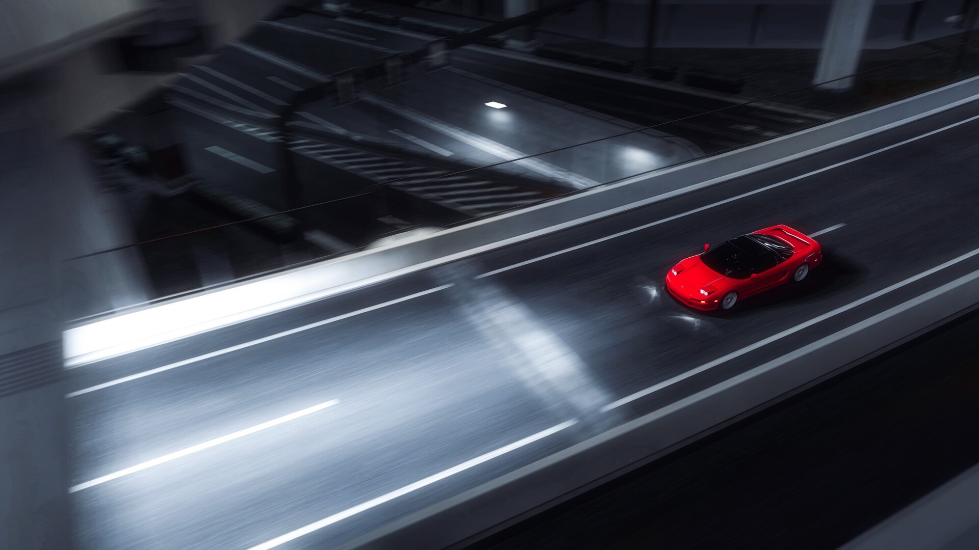 car, render, digital art, vehicle, red cars, HD Wallpaper