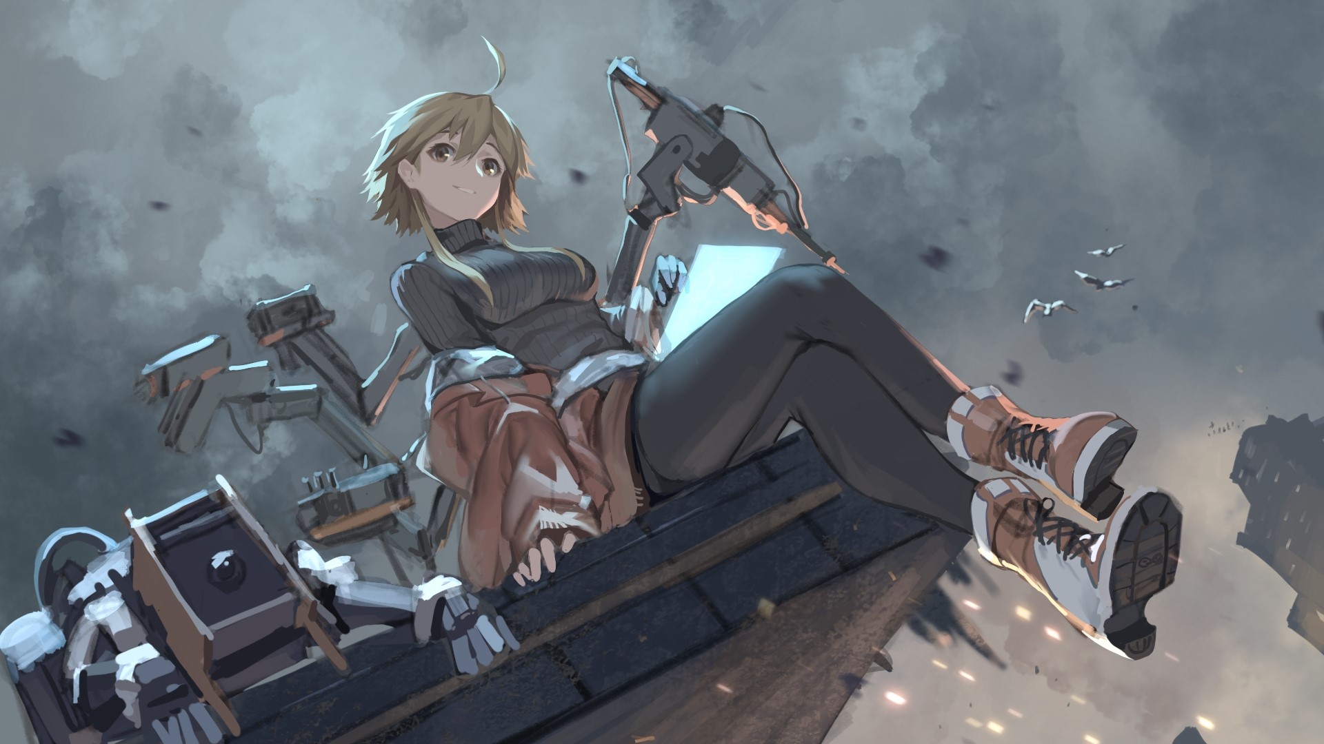 anime, anime girls, digital art, artwork, 2D, portrait, Arknights, Mayer(Arknights), HD Wallpaper