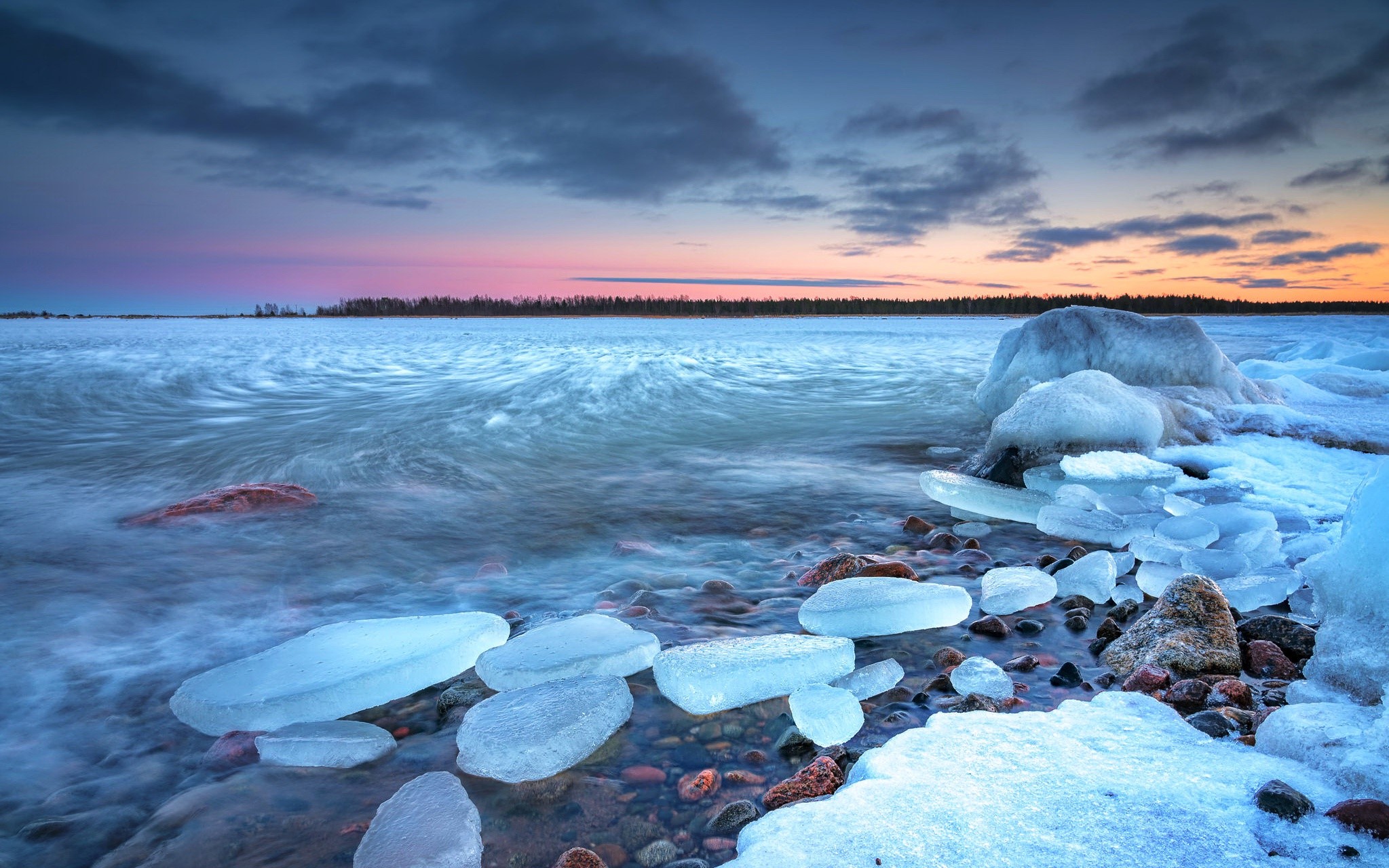 ice, water, nature, outdoors, HD Wallpaper