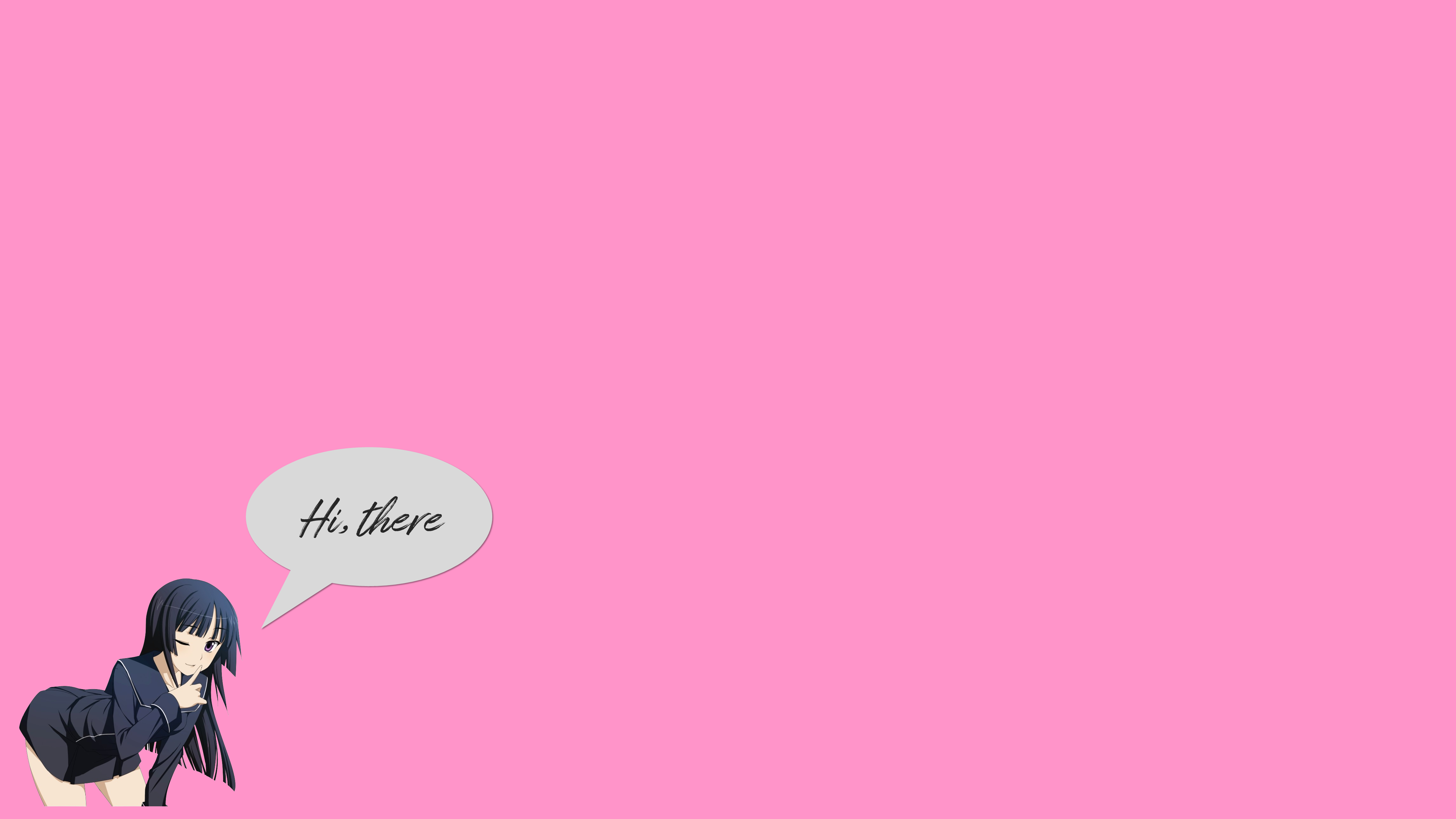 anime, simple, minimalism, HD Wallpaper
