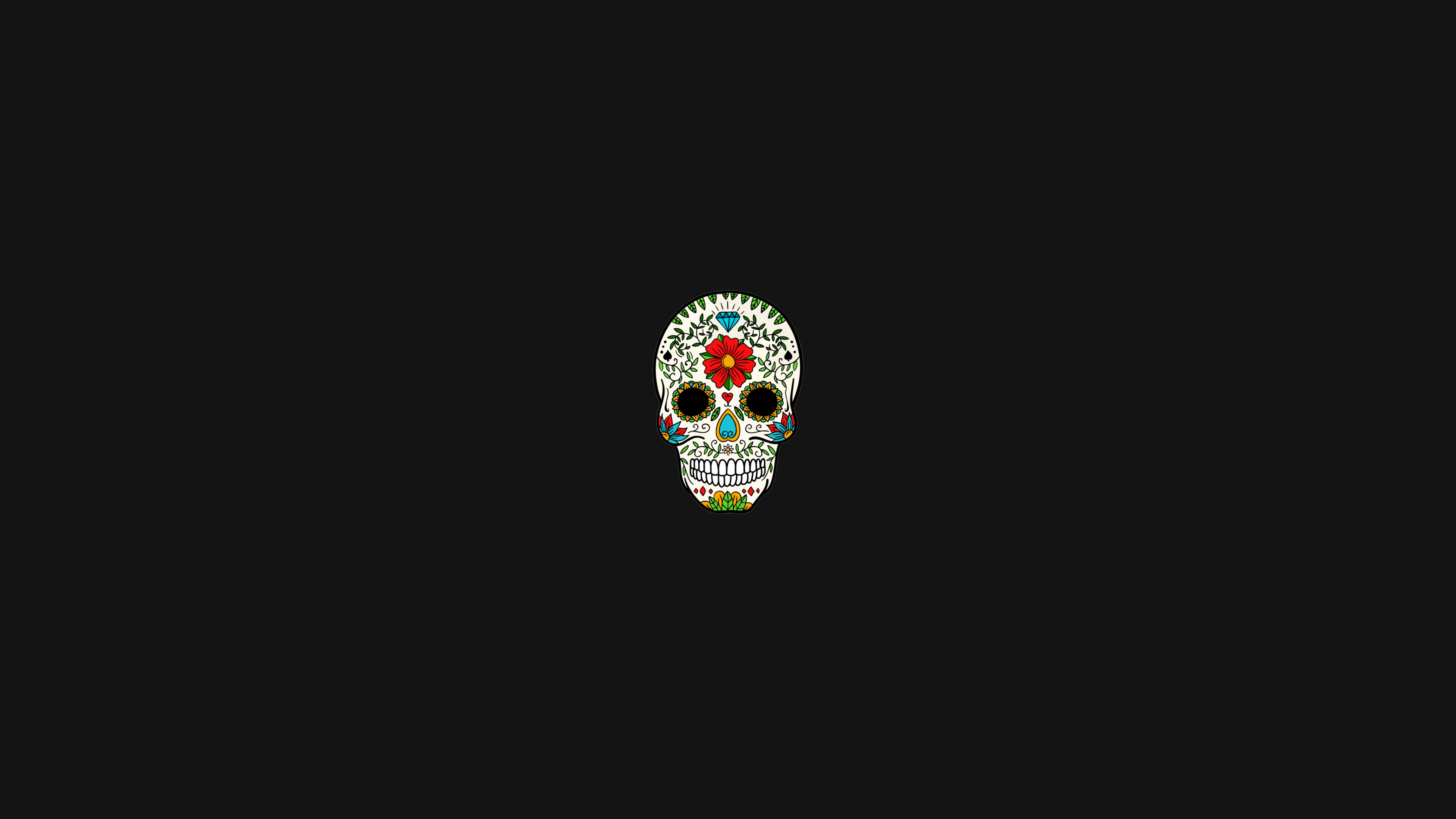 skull, minimalism, simple, HD Wallpaper