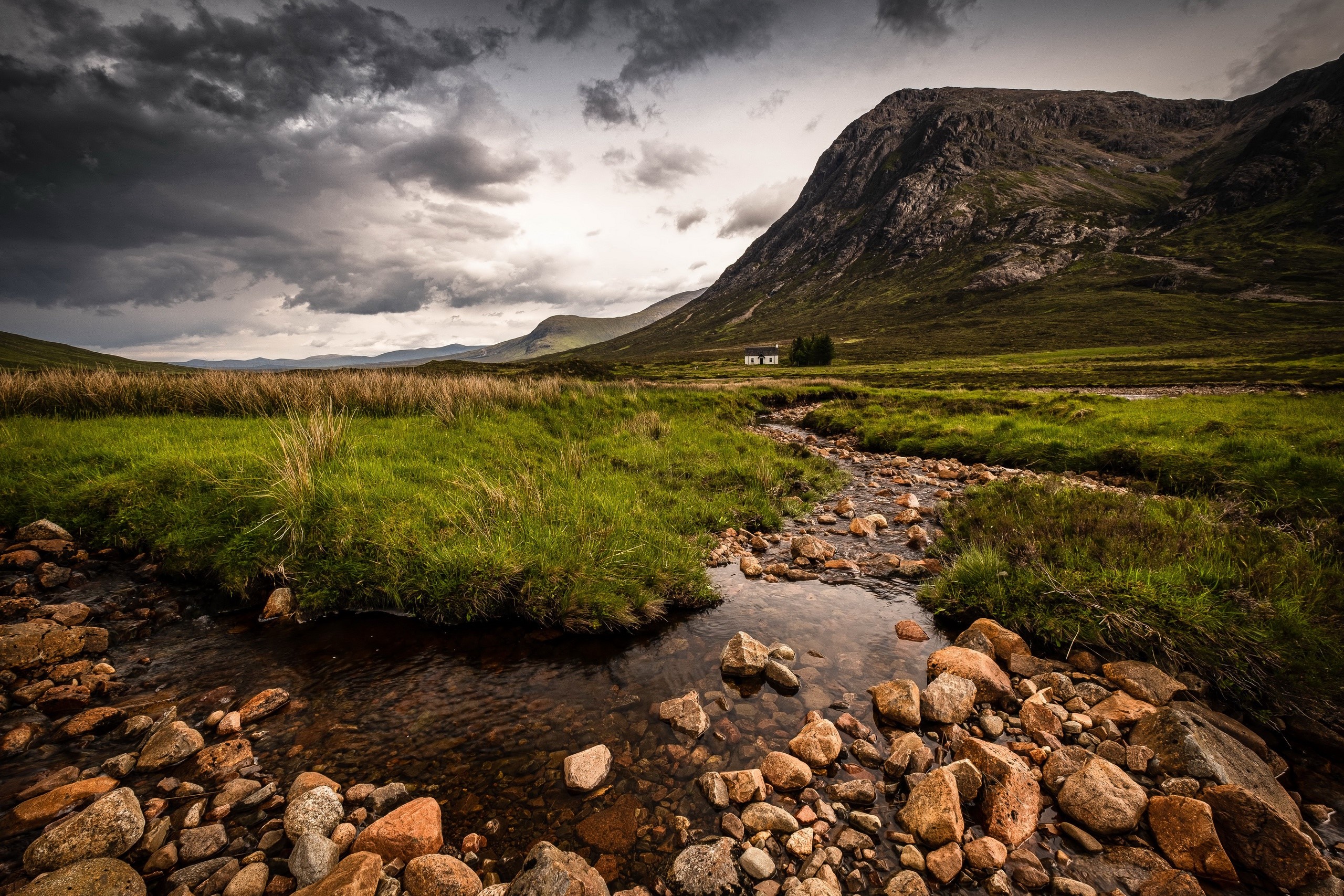 nature, stones, water, mountains, landscape, HD Wallpaper