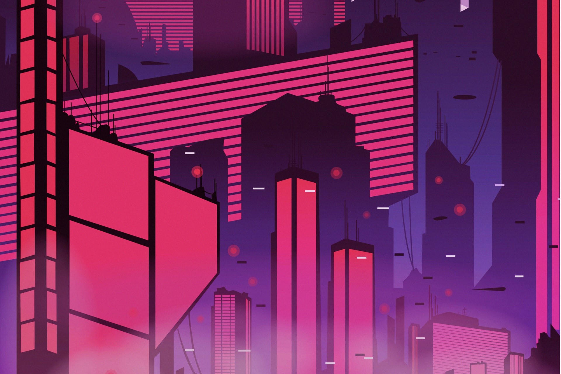city, cityscape, cyberpunk, futuristic, artwork, HD Wallpaper