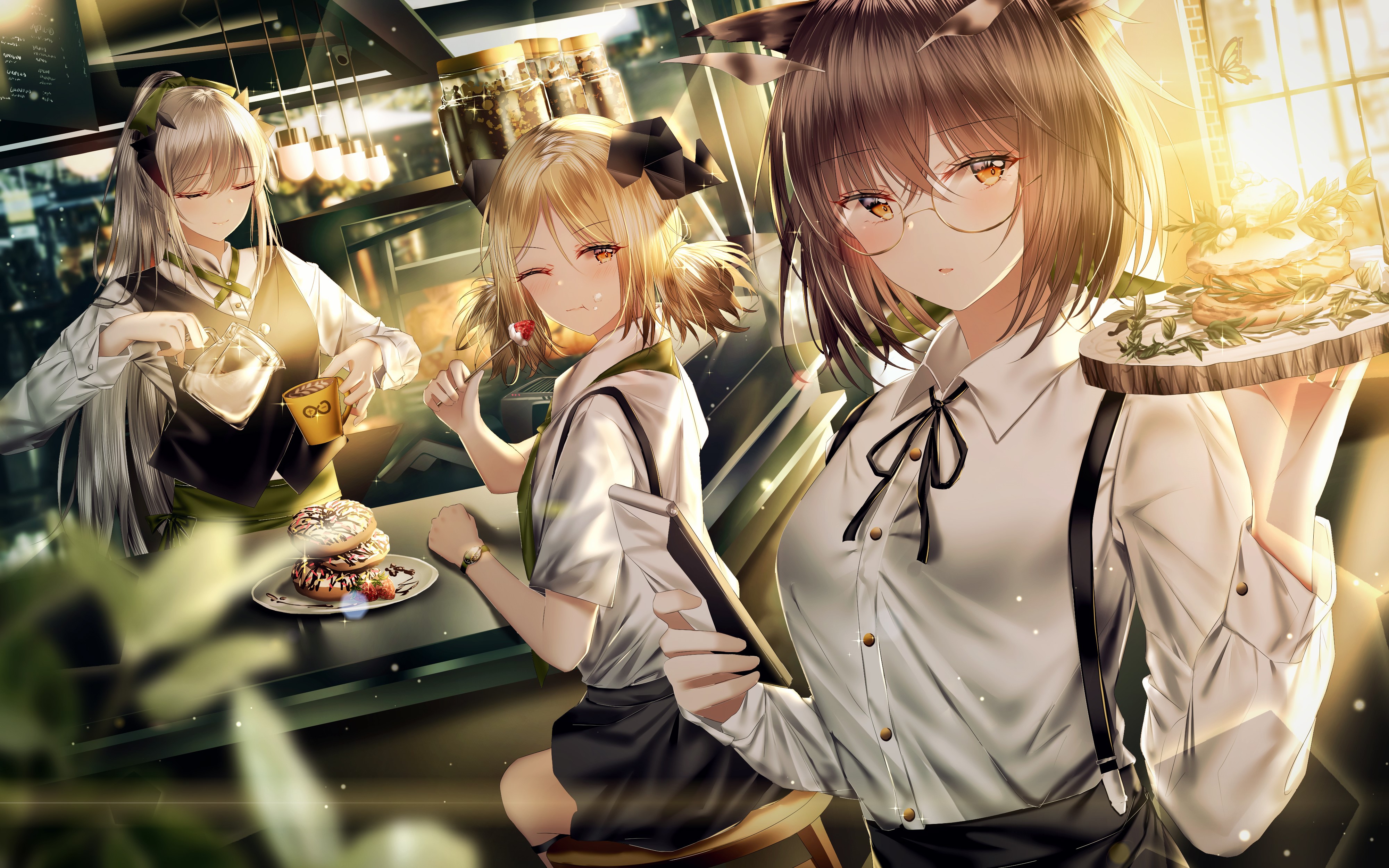 anime girls, anime, digital art, vertical, 2D, portrait display, HD Wallpaper