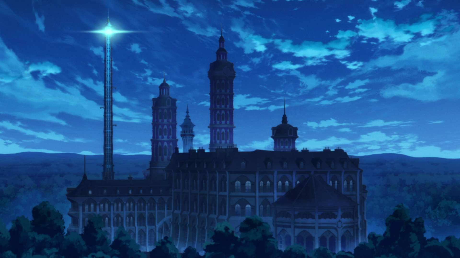 Little Witch Academia, night, anime, HD Wallpaper