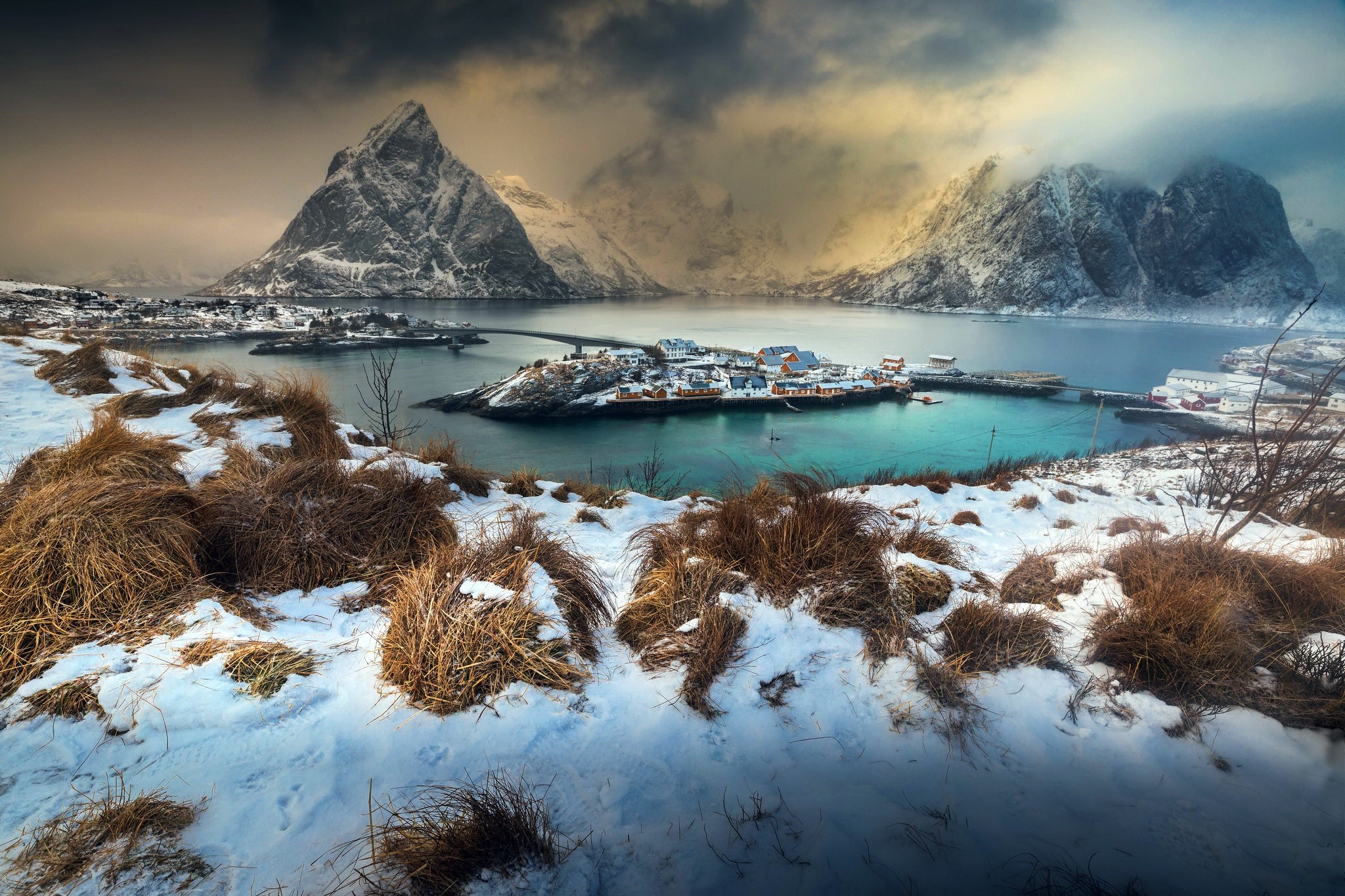 snow, ice, winter, landscape, Norway, HD Wallpaper
