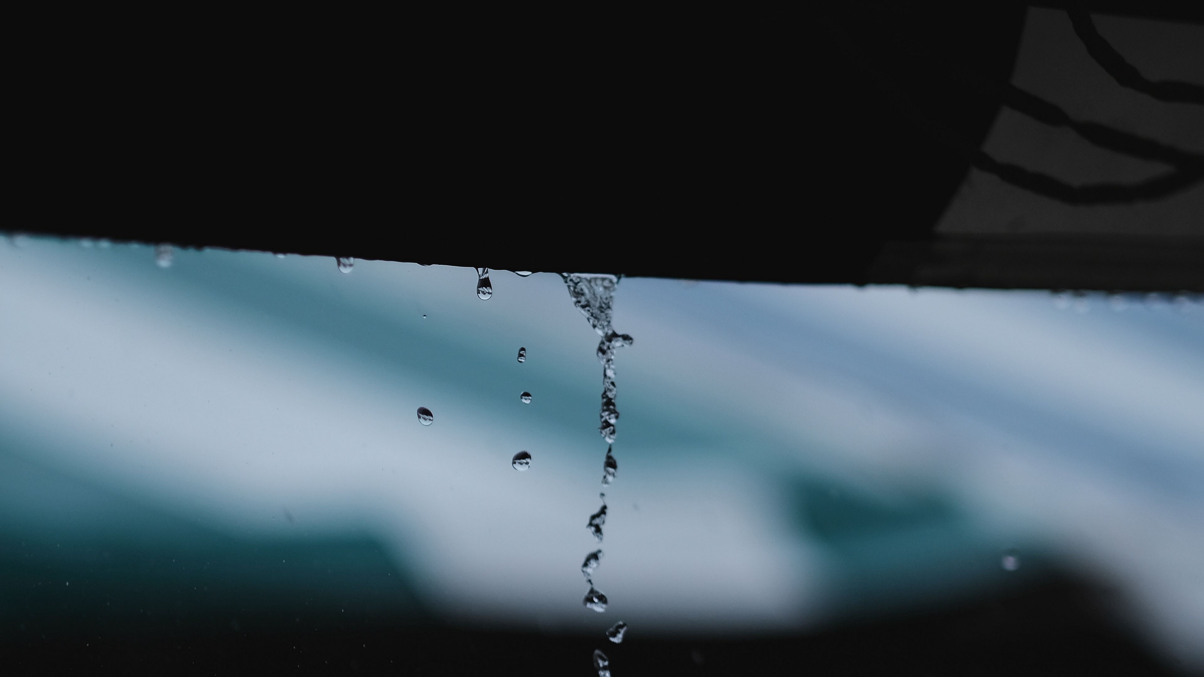 rain, water, jet, drops, 4k, HD Wallpaper
