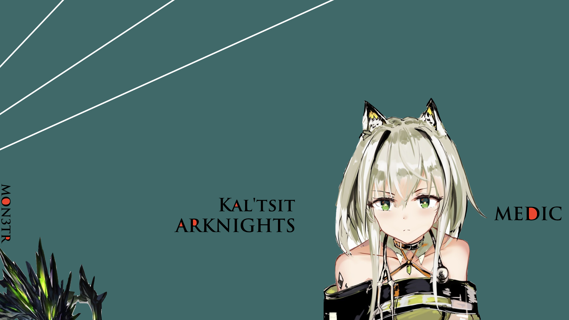 Arknights, anime girls, anime, green eyes, Kaltsit(Arknights), HD Wallpaper